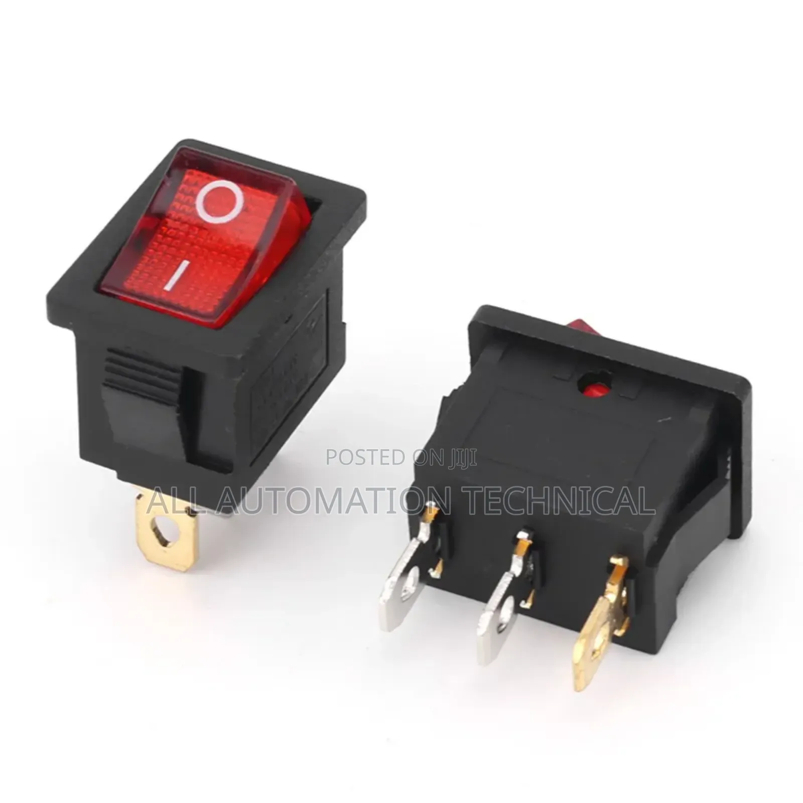 Red Illuminated Rocker Switch 3pin | Kcd1-D 3a 220vac