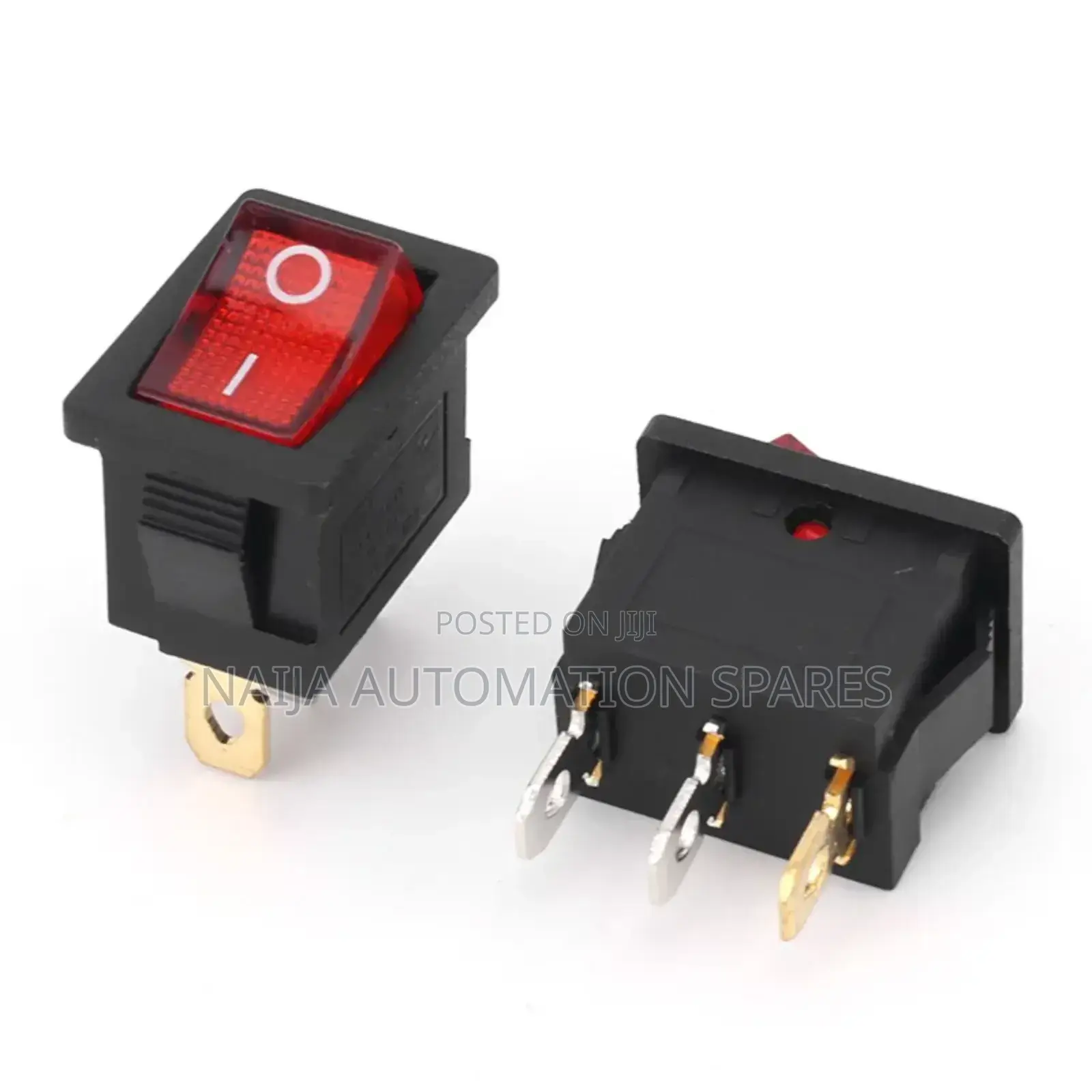 Red Illuminated Rocker Switch 3pin | Kcd1-D 3a 220vac