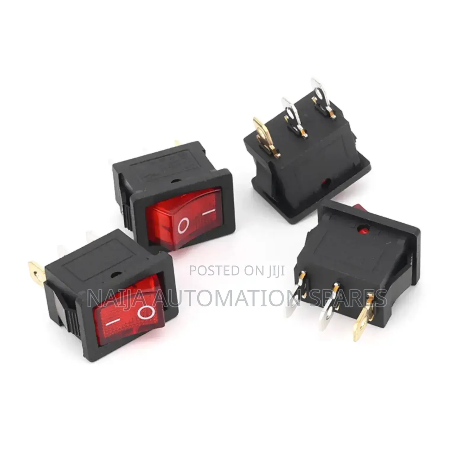 Red Illuminated Rocker Switch 3pin | Kcd1-D 3a 220vac