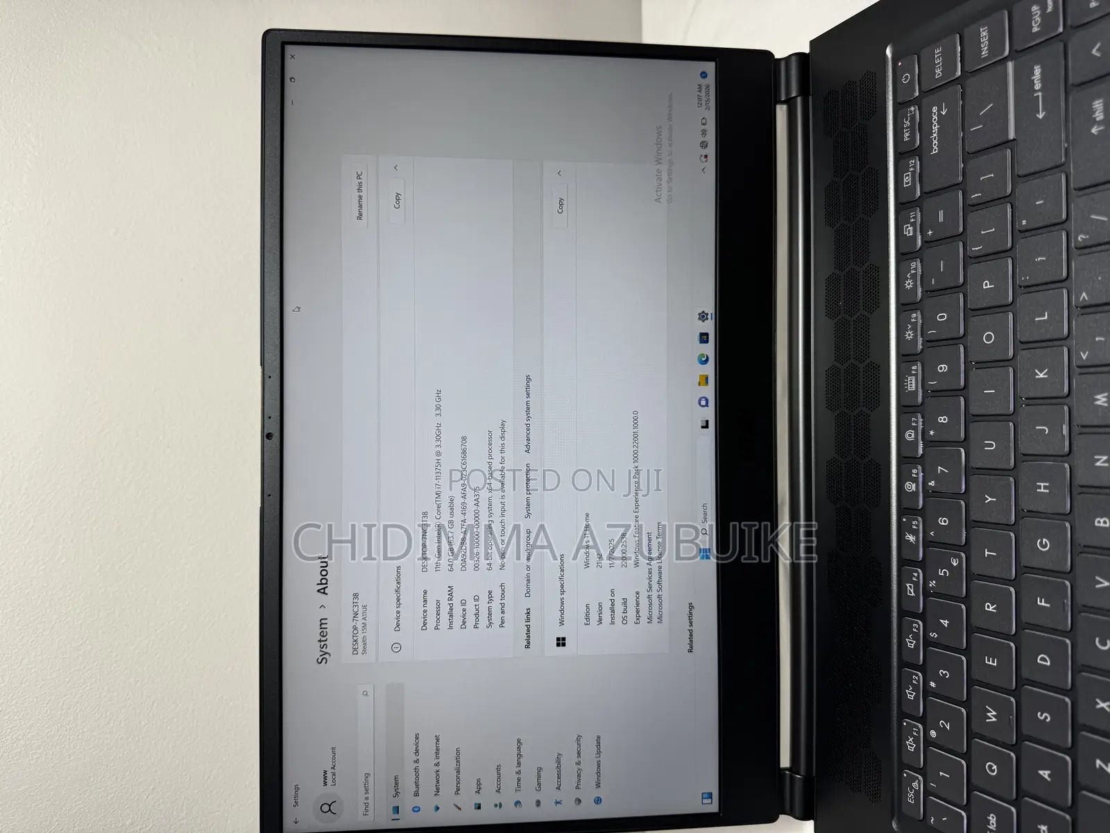 Laptop MSI GS75 Stealth 16GB Intel Core I7 SSD 2T