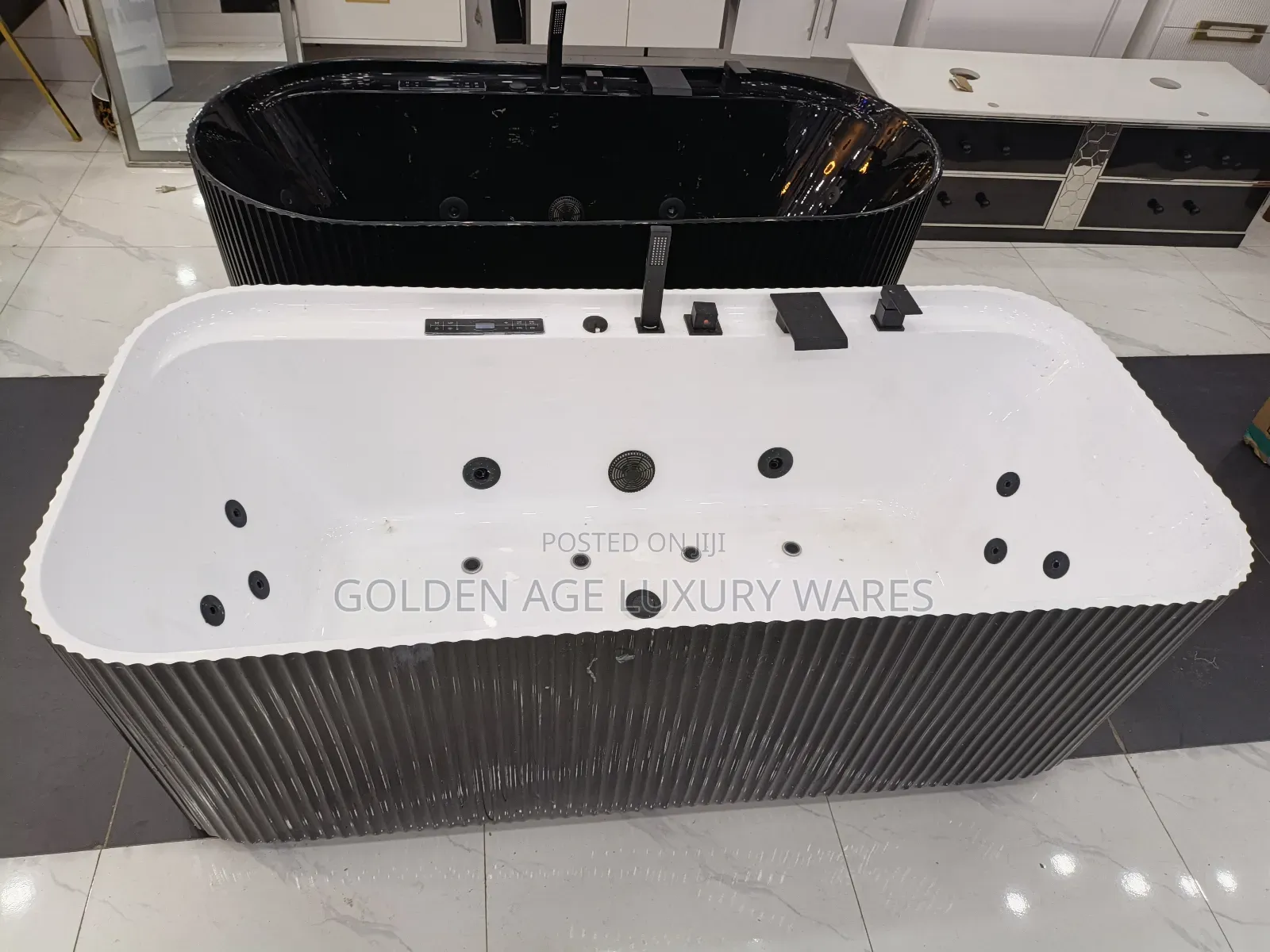 Black and White Luxury Jacuzzi
