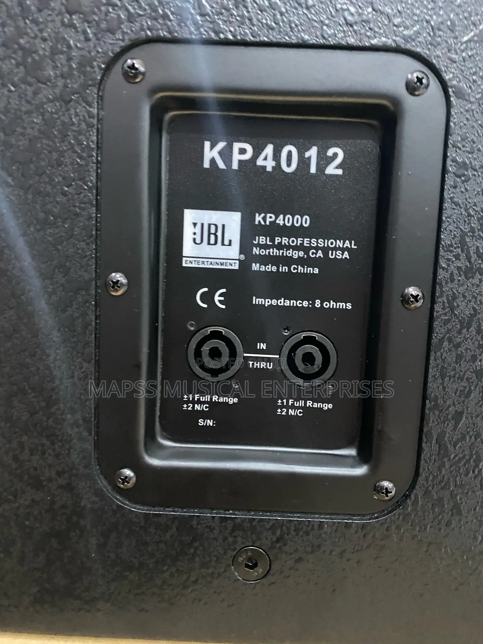 JBL Kp4012 Professional 12-Inch, Two-Way Loudspeaker