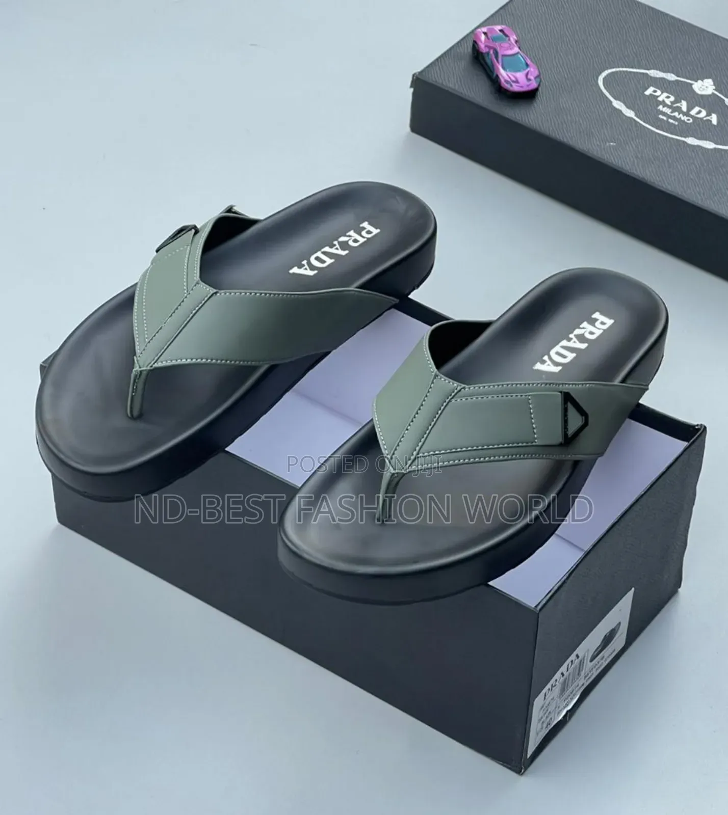Prada Leather Slippers