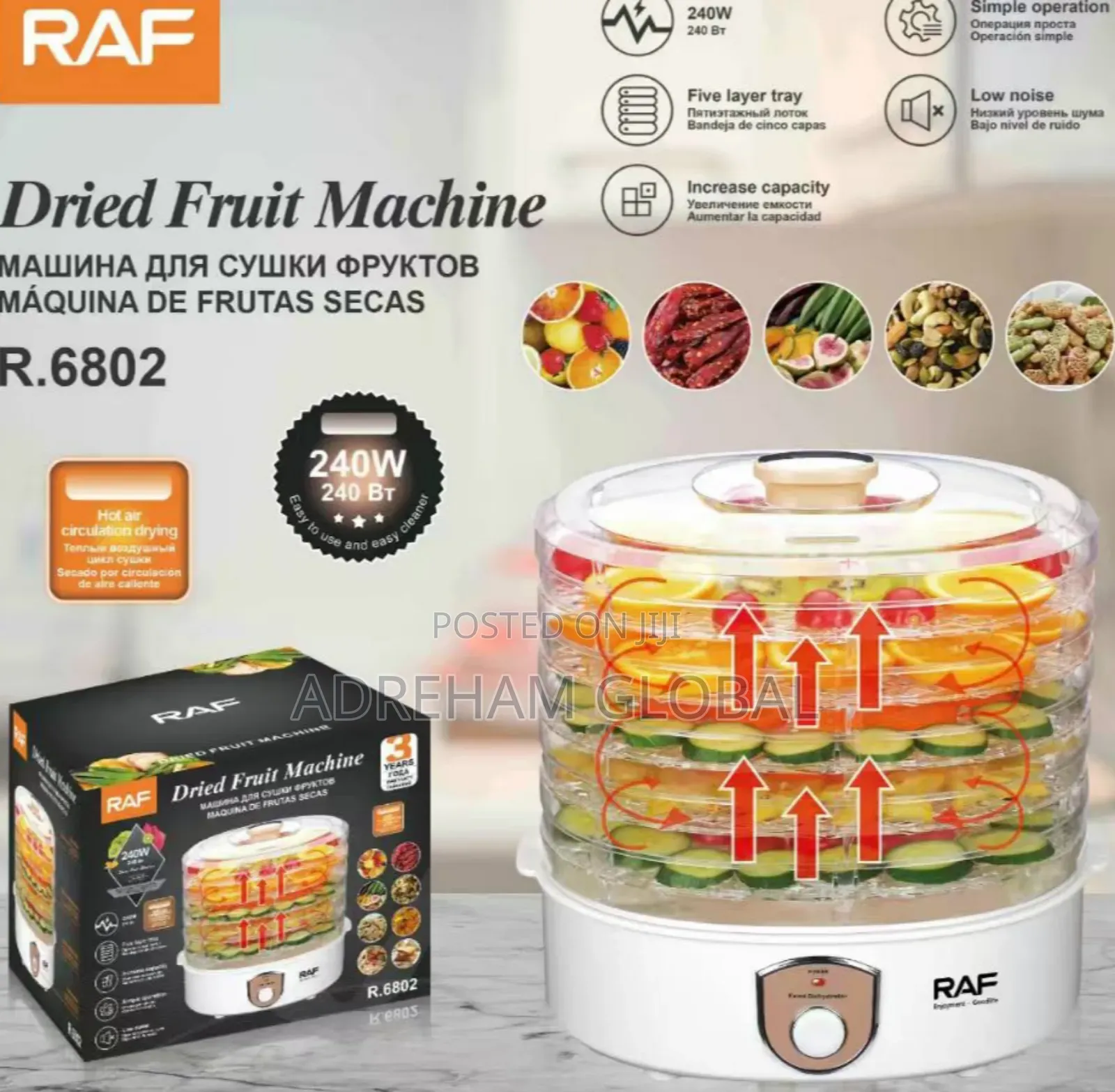 Raf 5layer Tray Dehydrator Machine