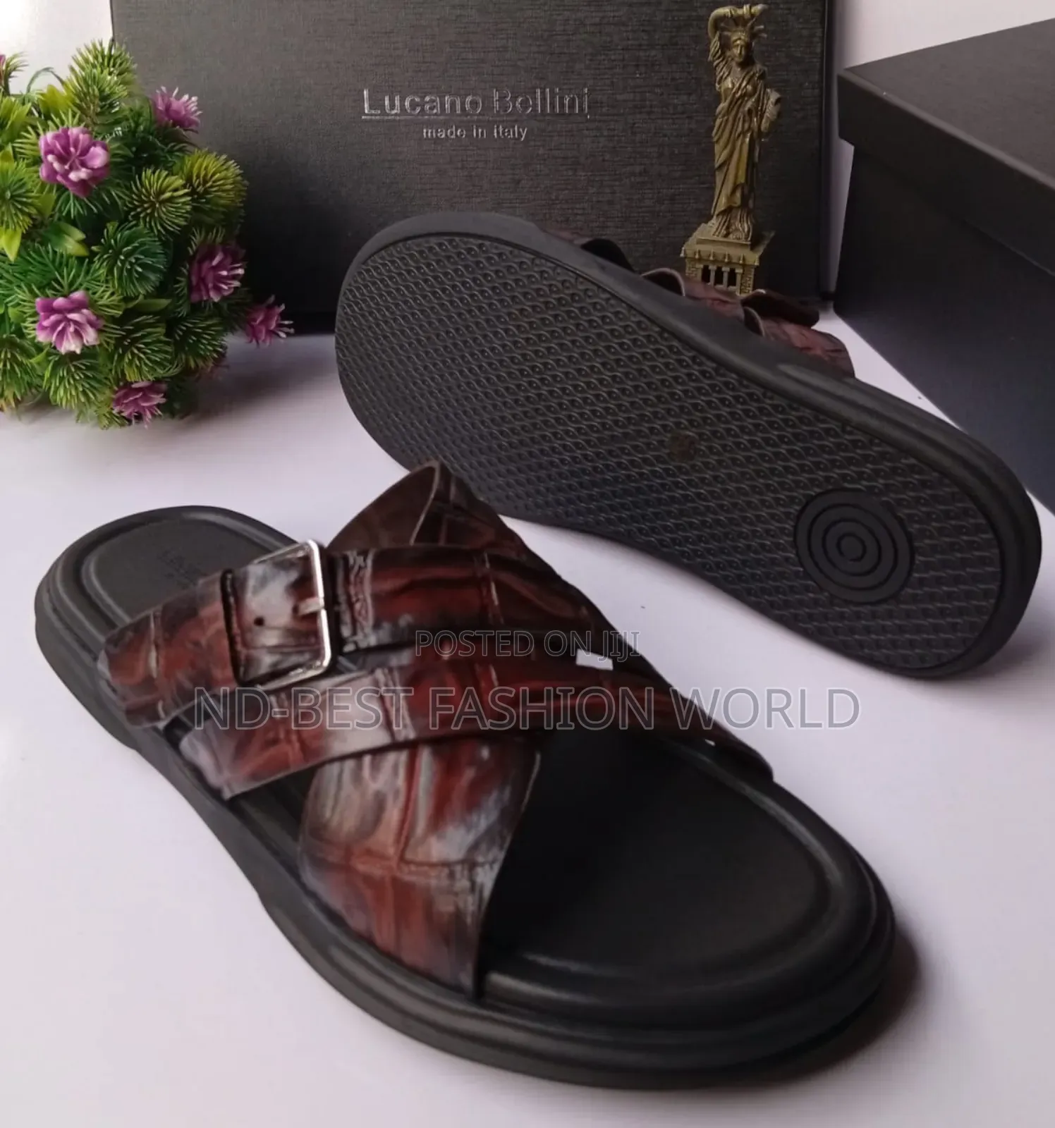Beluti Quality Leather Slippers