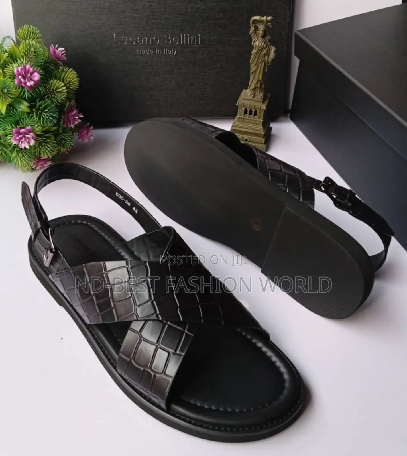 Beluti Quality Leather Slippers