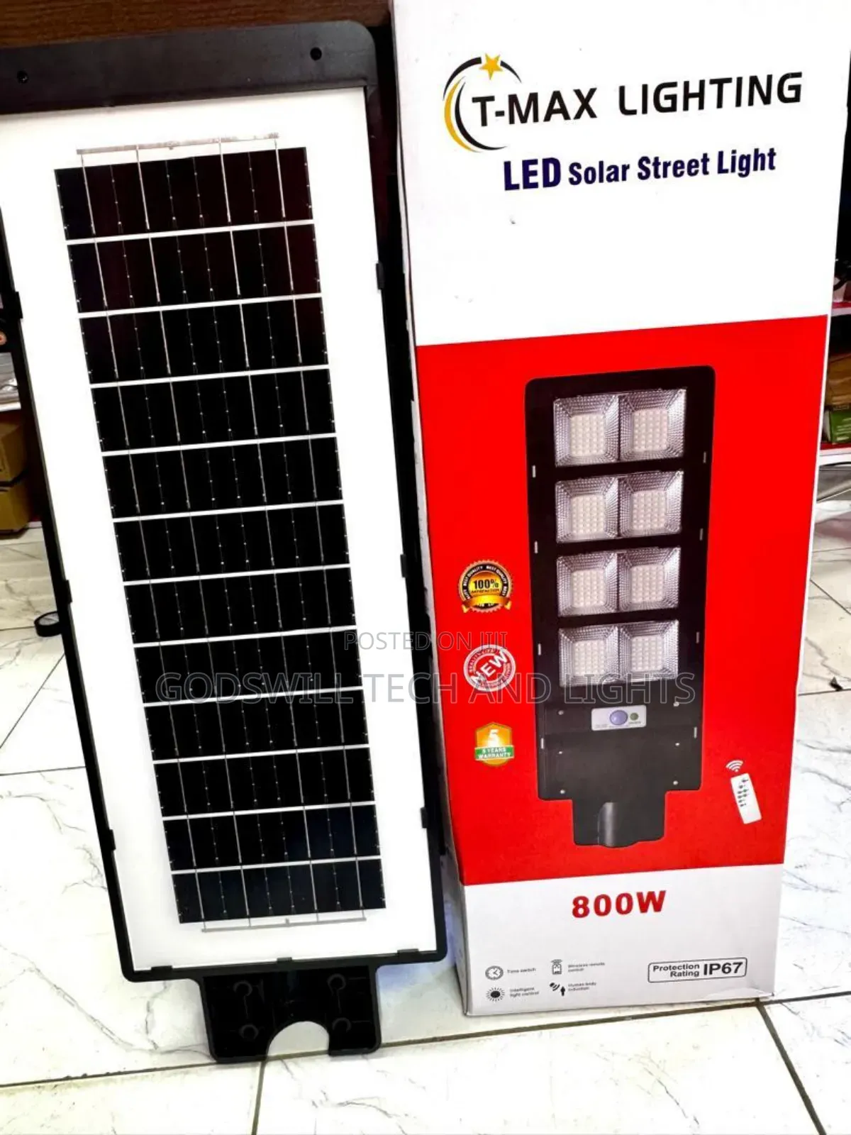 800watts All in One Solar Street Light