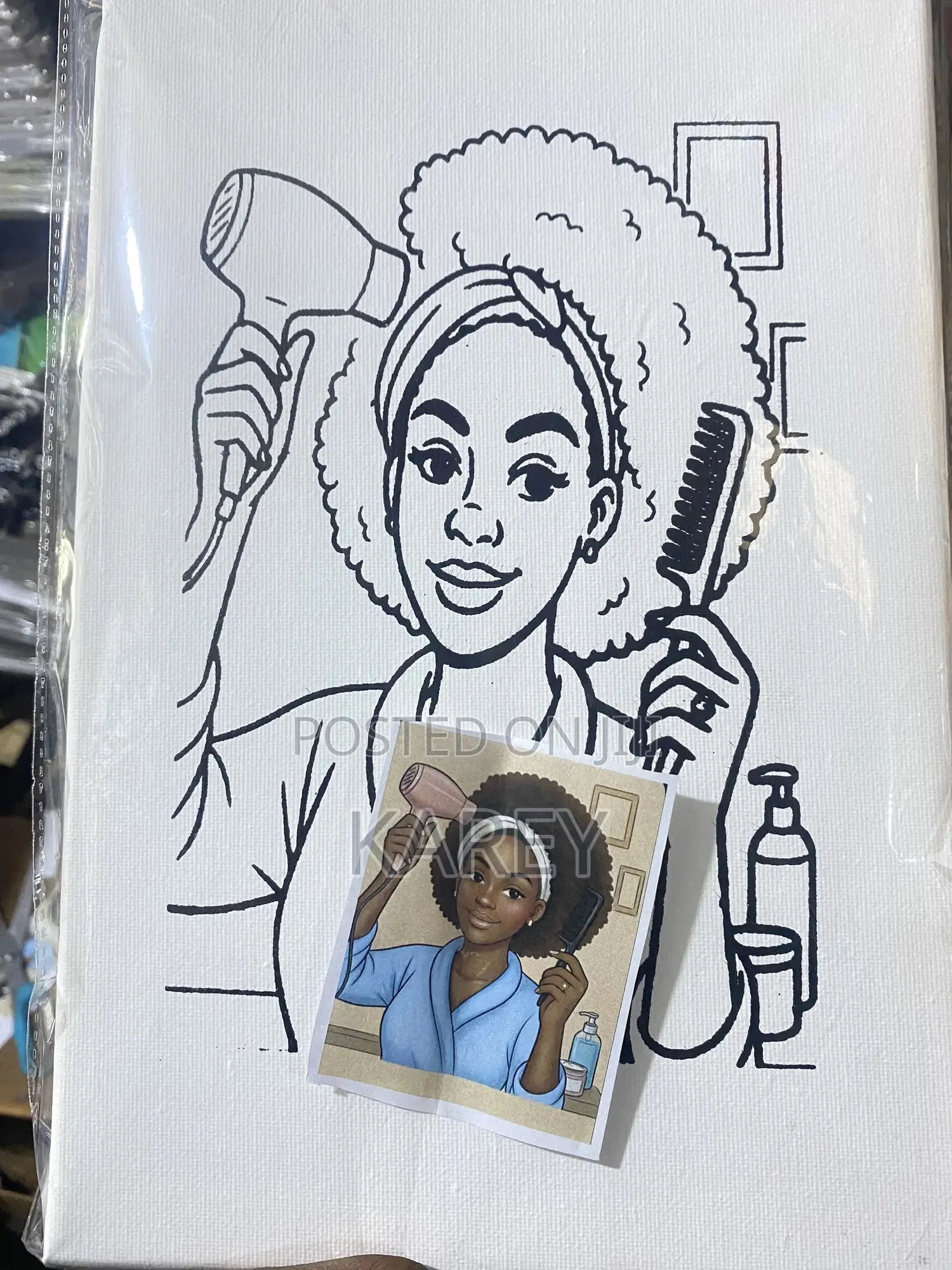 Sip and Paint Canvas Total Package;Different Designs I.E Paint,Apron