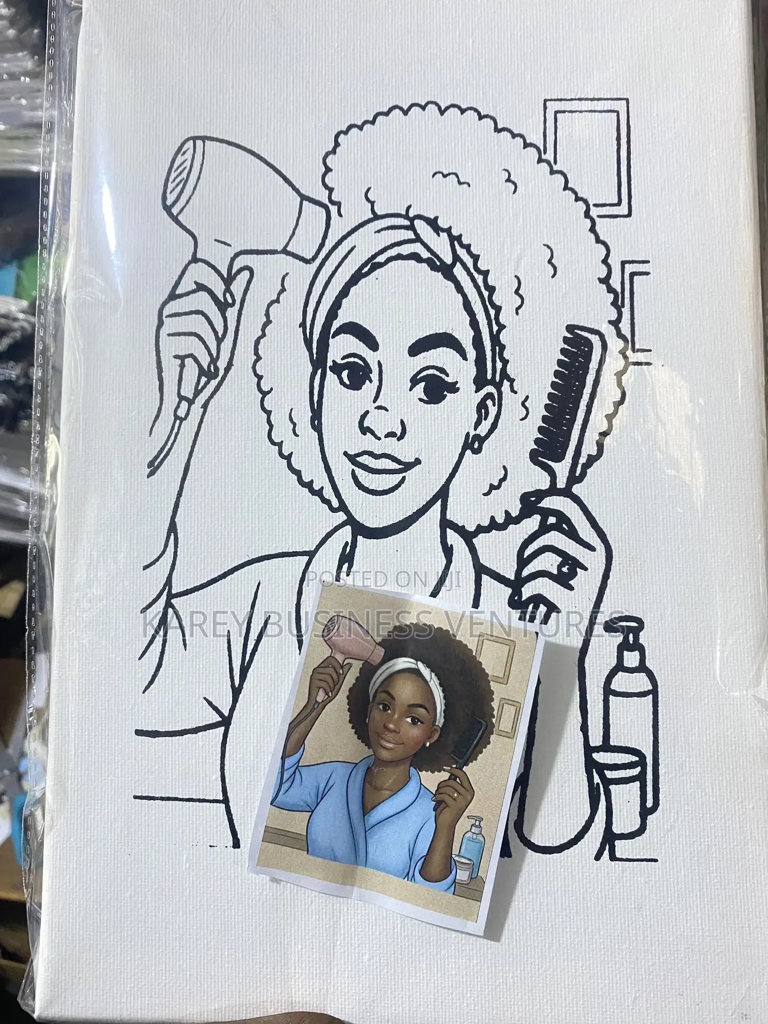 Sip and Paint Canvas Total Package;Different Designs I.E Paint,Apron