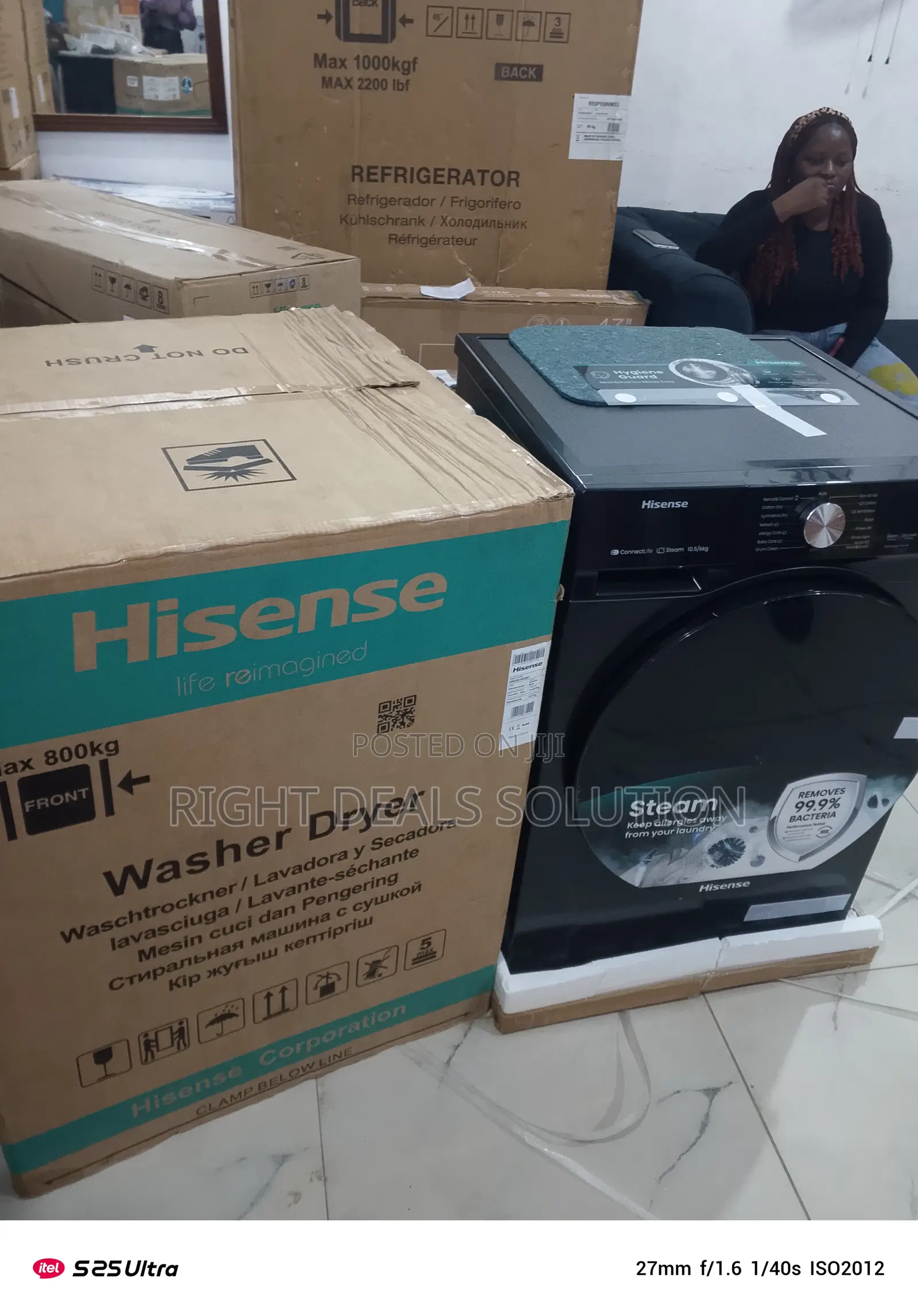 Hisense 10.5kg Smart Wash Dry Machine – Power Meets Convenience