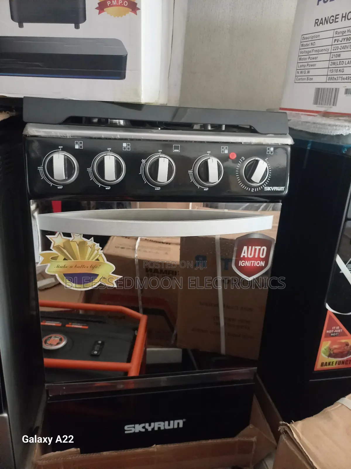 Skyrun Standing Gas Cooker With 3 Years Company Warranty