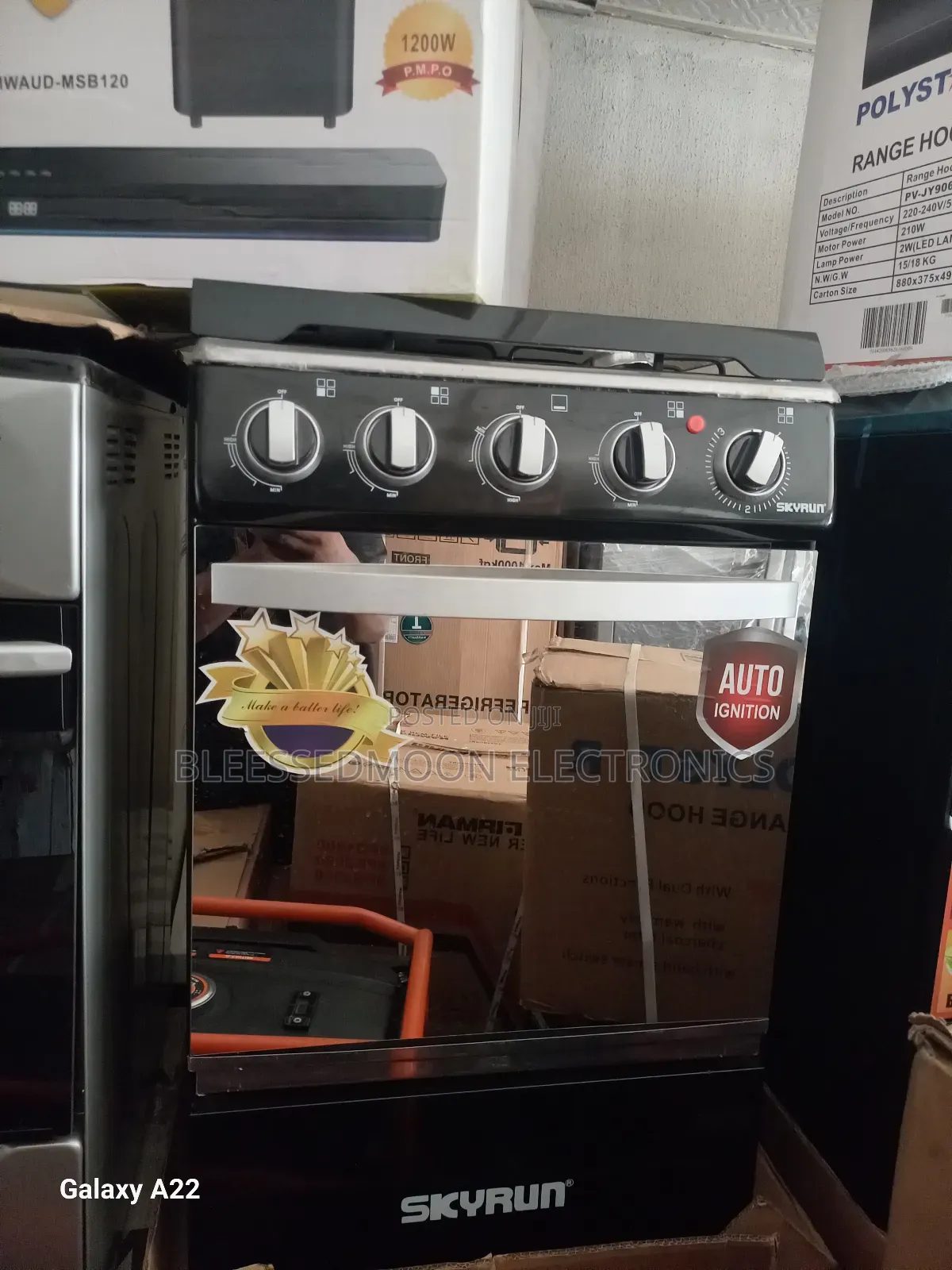 Skyrun Standing Gas Cooker With 3 Years Company Warranty