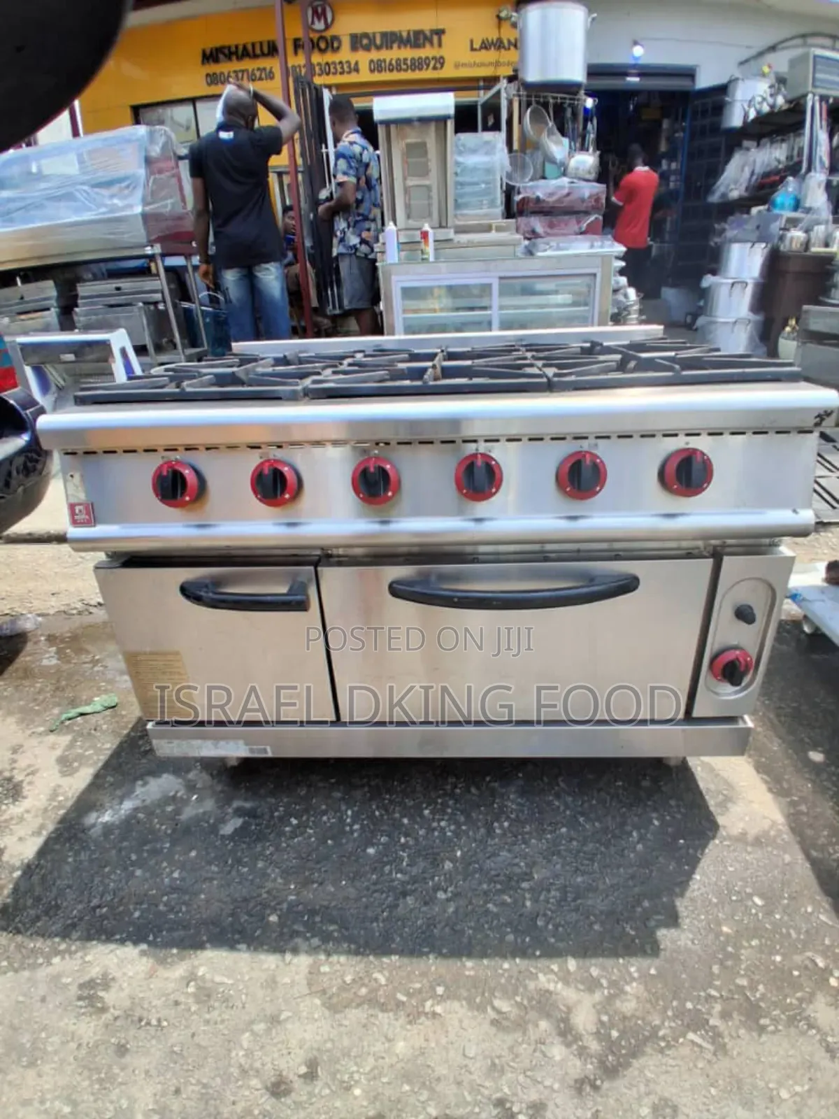 Industrial Fairly Used 6burner Gas Cooker With Oven