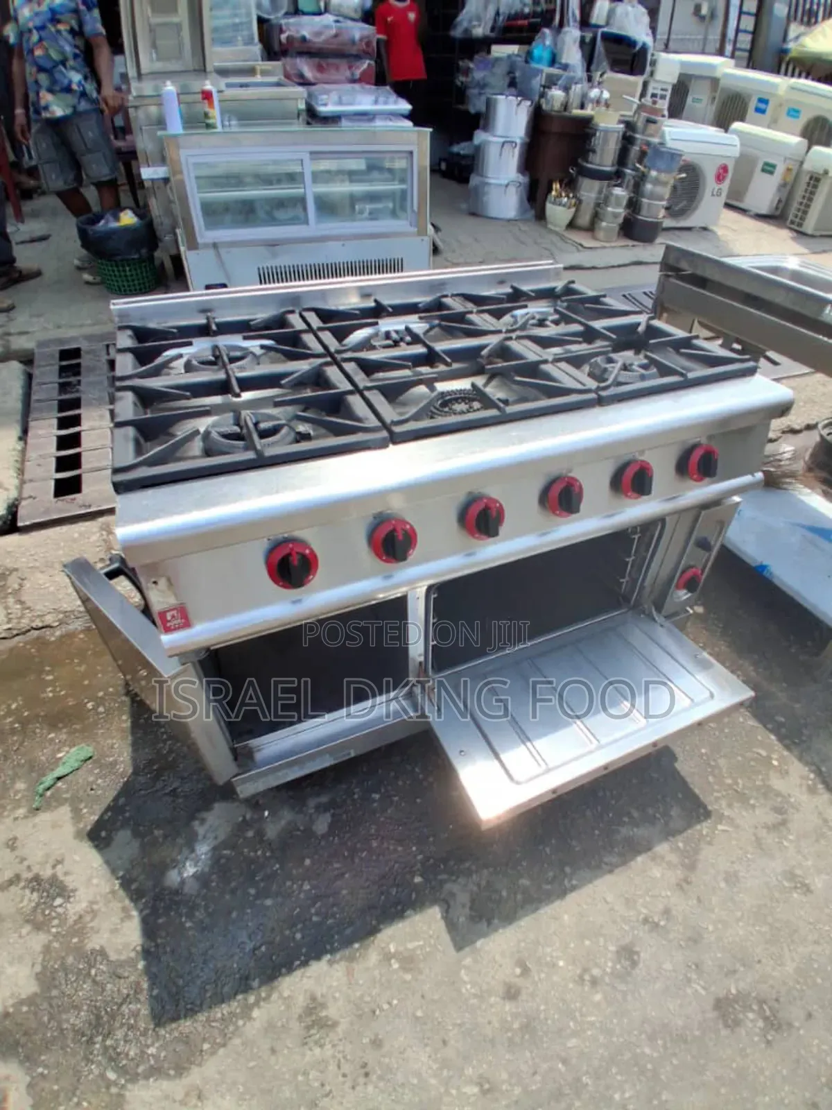 Industrial Fairly Used 6burner Gas Cooker With Oven