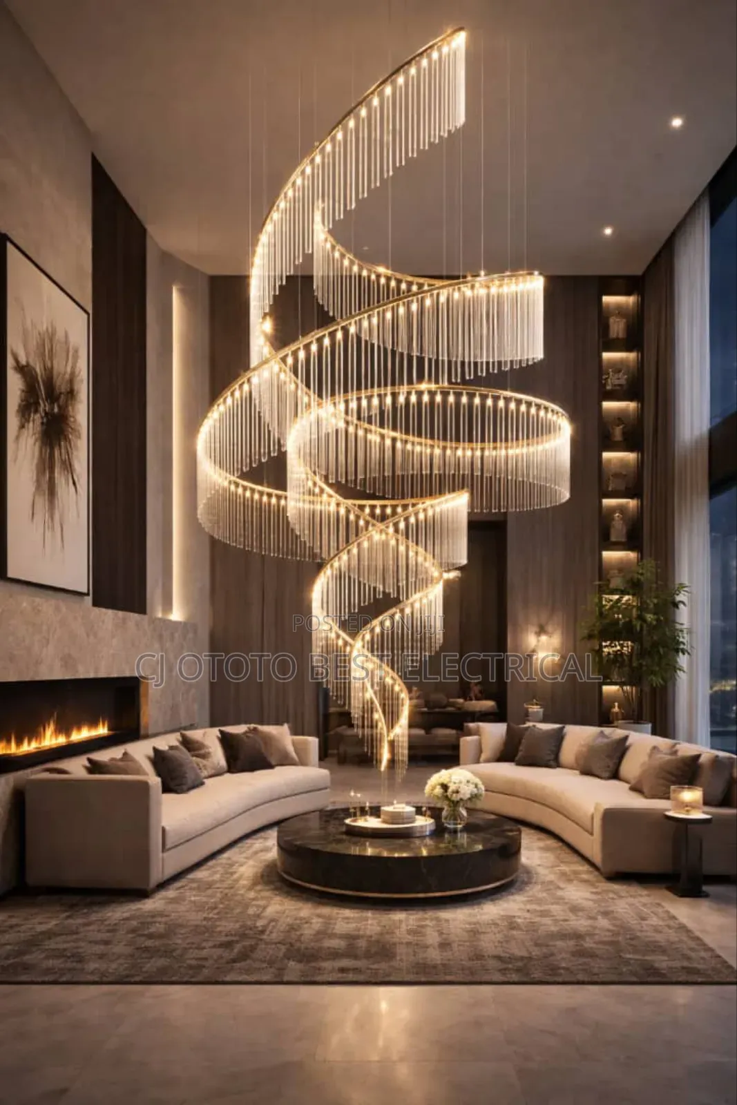Luxury Crystal Staircase Chandelier Light for Your Space