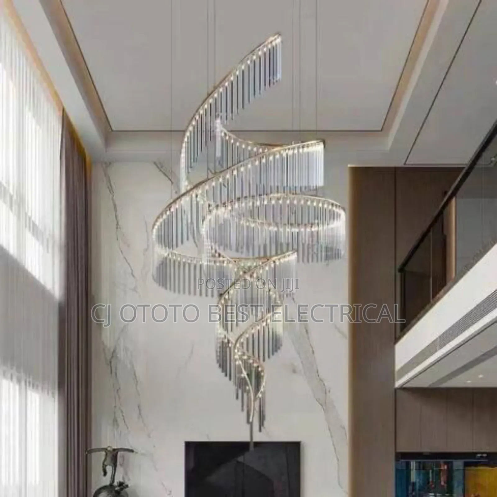 Luxury Crystal Staircase Chandelier Light for Your Space