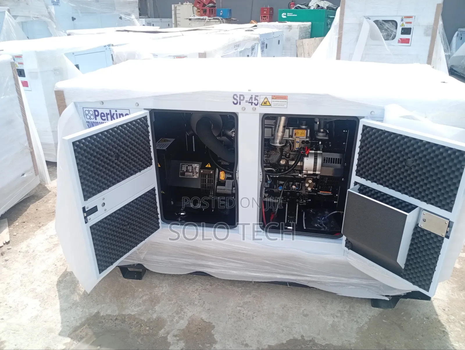 Brand New 45 Kva Perkins Soundproof Diesel Generator 100% Copper Coil