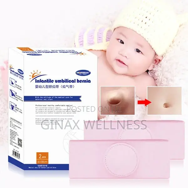 Infantile Umbilical Hernia Belt (0-1 Year, 2 Pieces, 6cm×45cm)