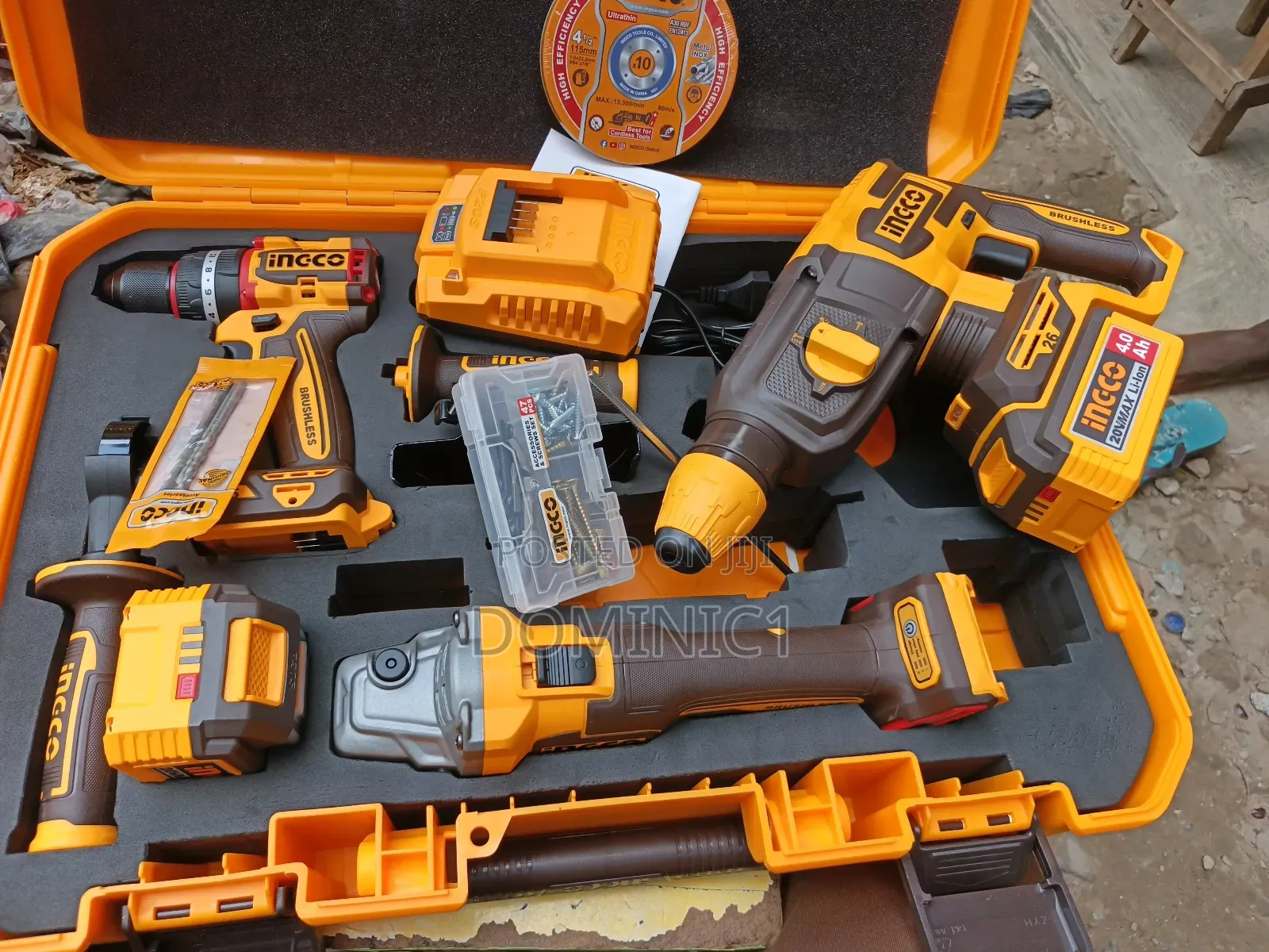 Ingco Brushless 3-in-1 Cordless Tools Box