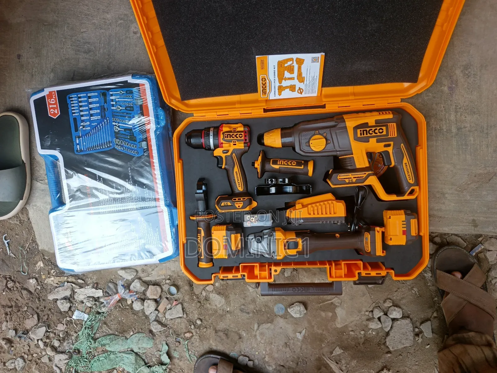 Ingco Brushless 3-in-1 Cordless Tools Box