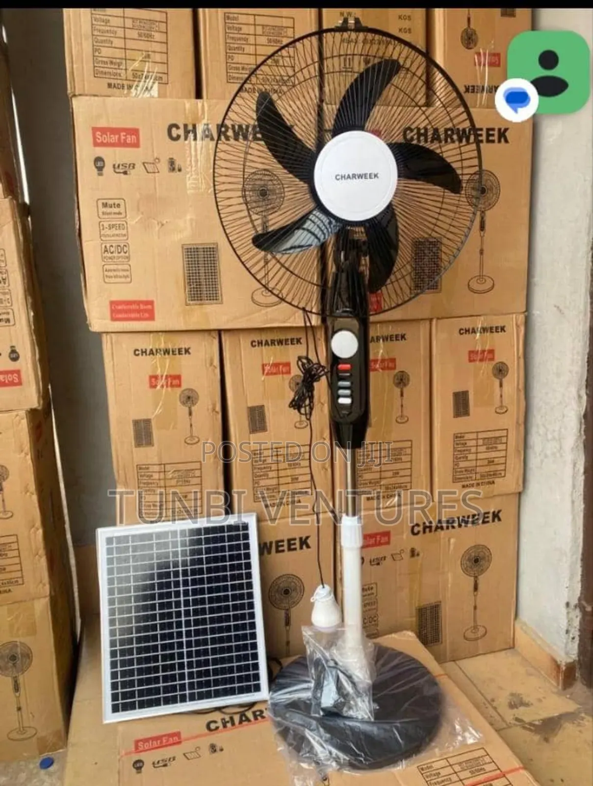 Charweek Solar Fan