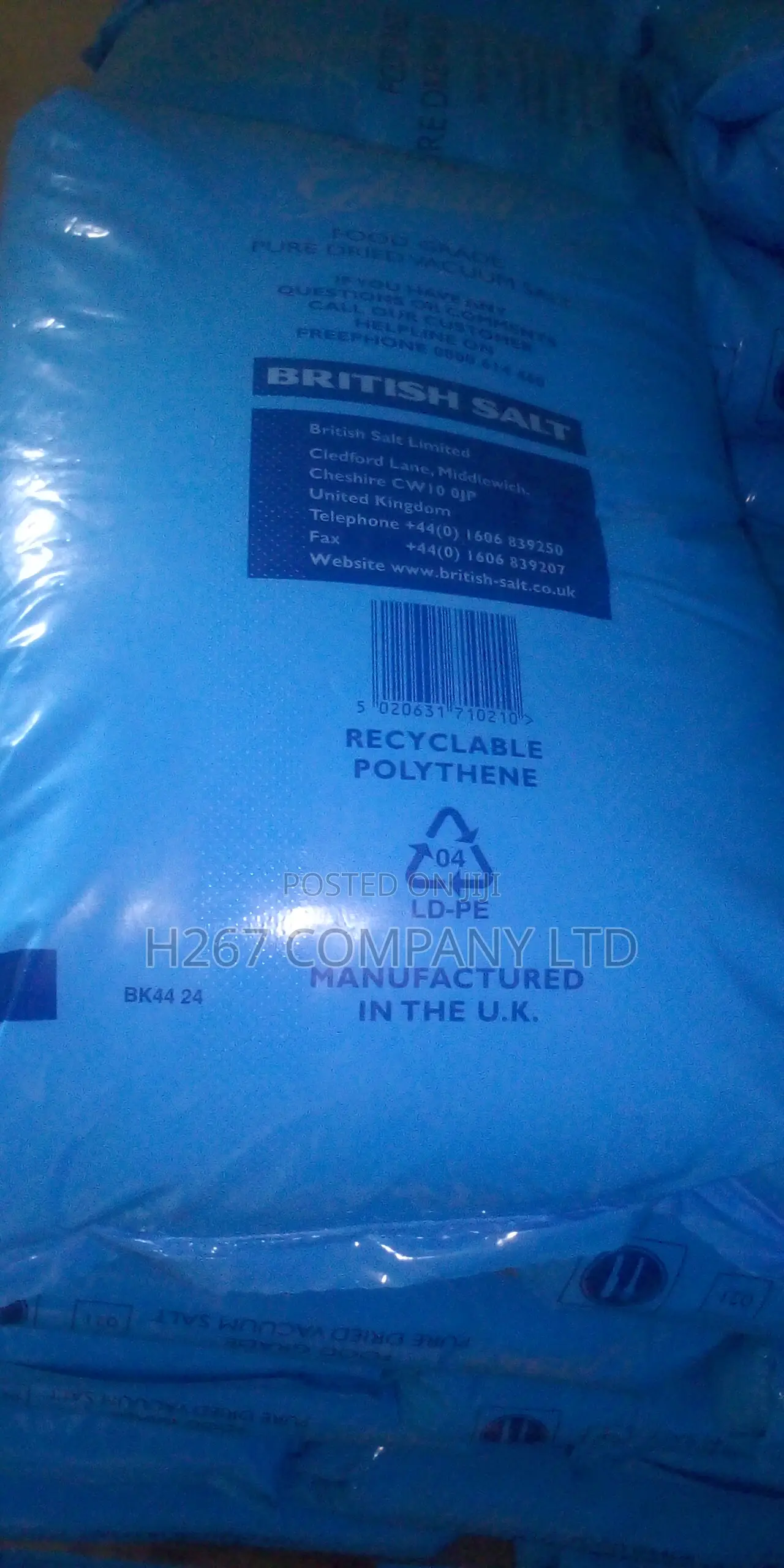 British Pure Dried Vacuum Salt Glacial (Blue Salt)