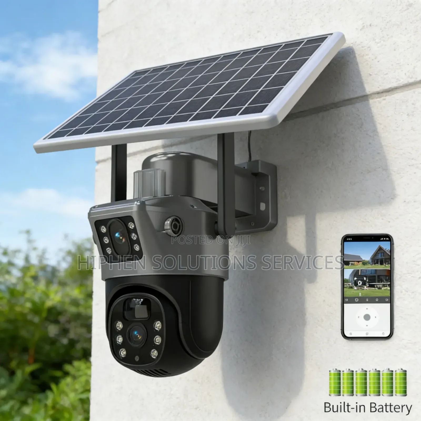Affordable Dual Lens 4g Solar Camera in Nigeria