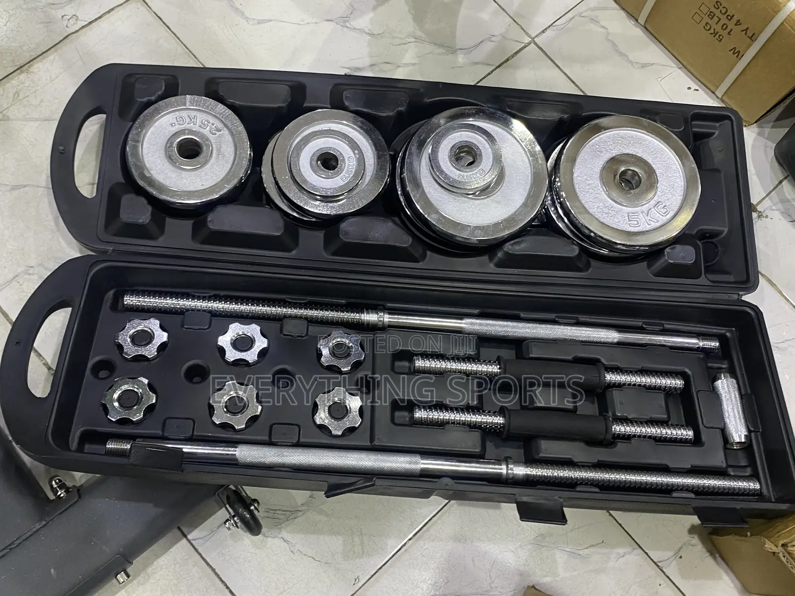 50kg Chrome Box Dumbell