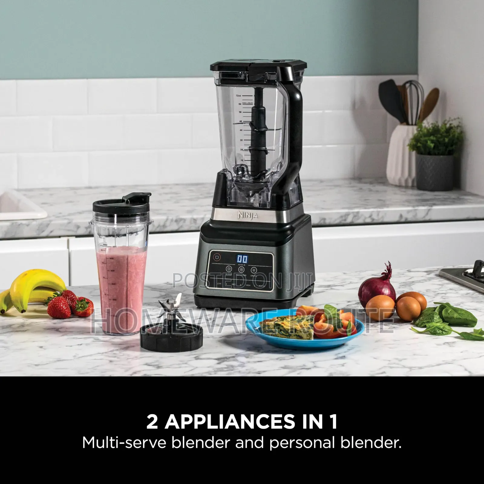 Ninja 2in1 Blender With Auto Iq 1200watts