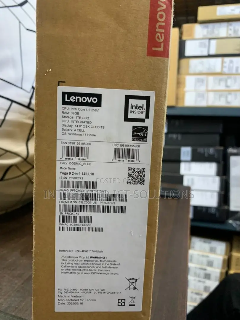 New Laptop Lenovo 32GB Intel Core Ultra 7 SSD 1T