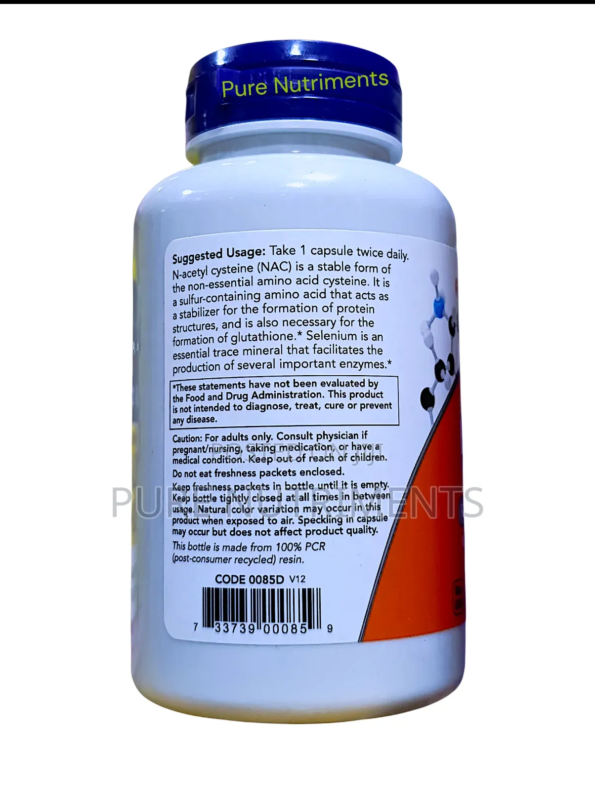 Now N-Acetyl Cysteine Nac 600mg 100 Capsules_ Liver and Lung Detox
