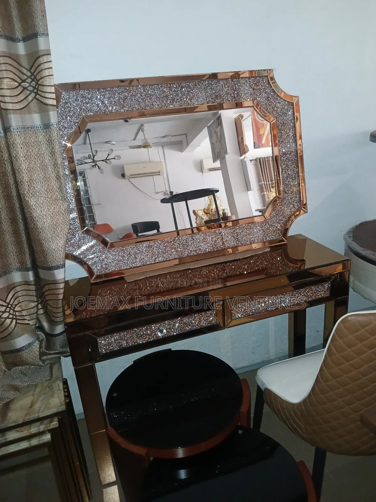 Console Mirror With Table.