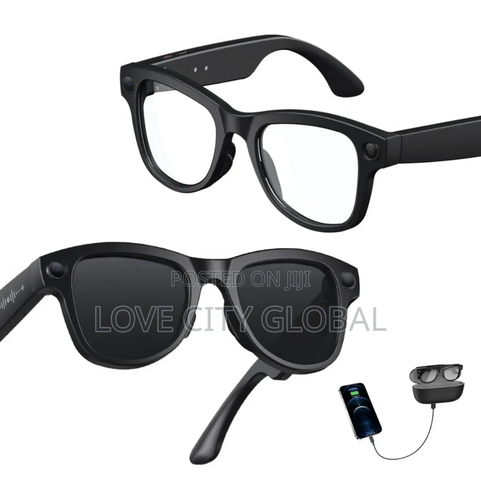2000w Pixel Gs5 Max Ai Smart Sunglass Wit 2 Lens Chargin Case Camera