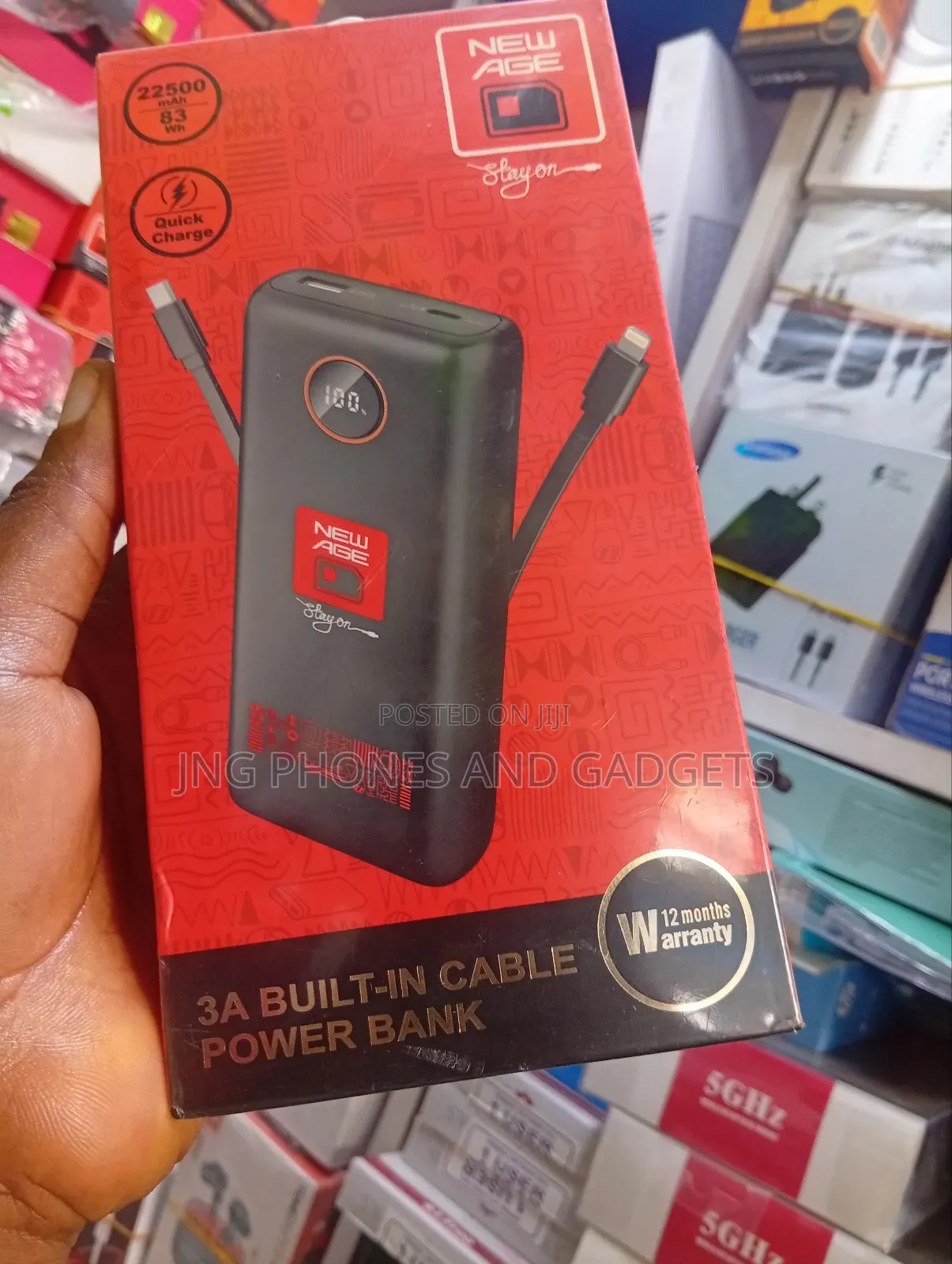 Power Bank With Cord