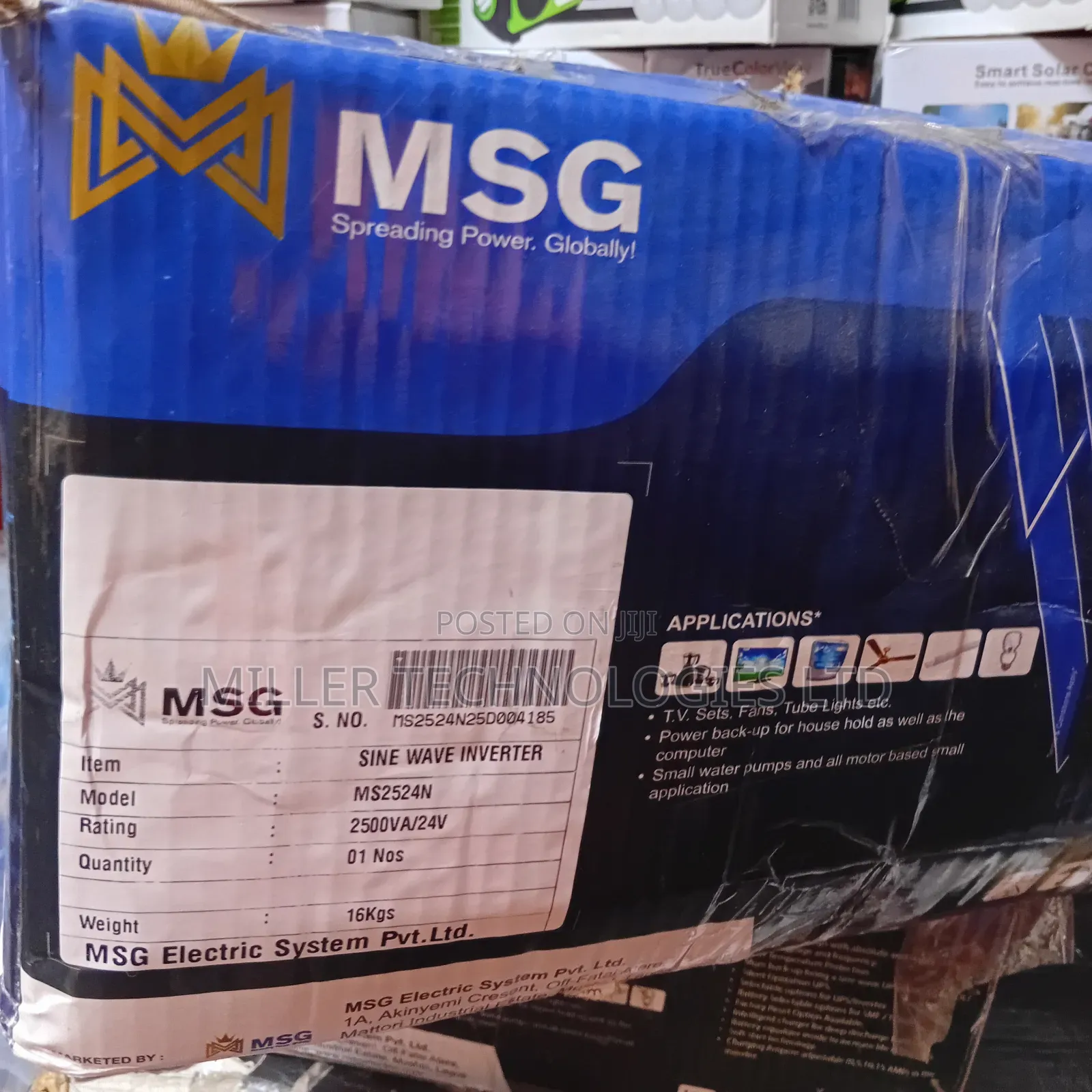 MSG Inverter Pure Sine Wave 2.5kva