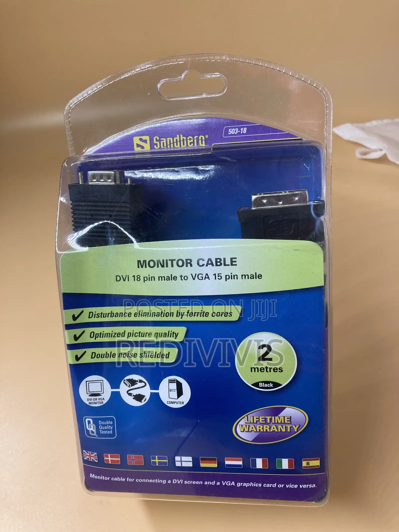 Sandberg Dvi To Vga Monitor Cable