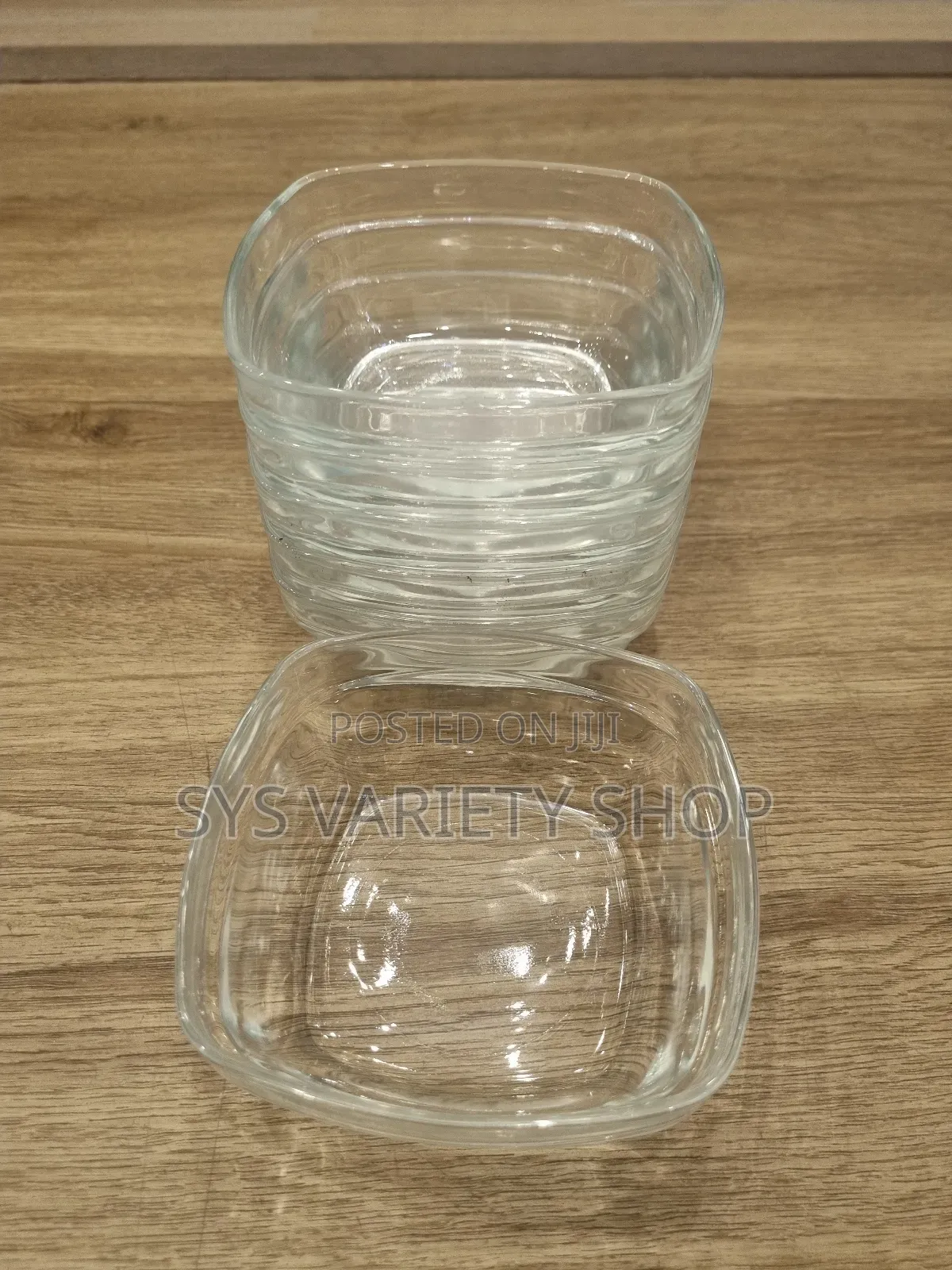 6pcs Clear Glass Dessert Salad Bowl