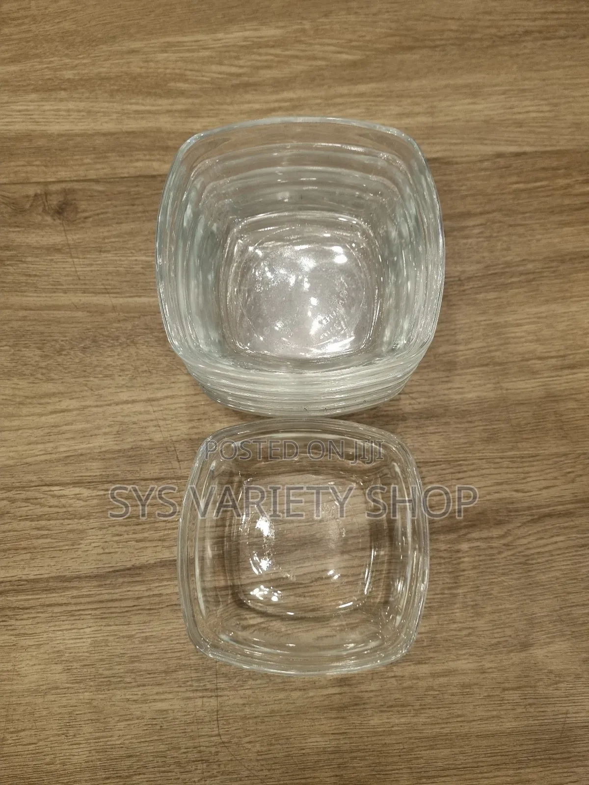 6pcs Clear Glass Dessert Salad Bowl