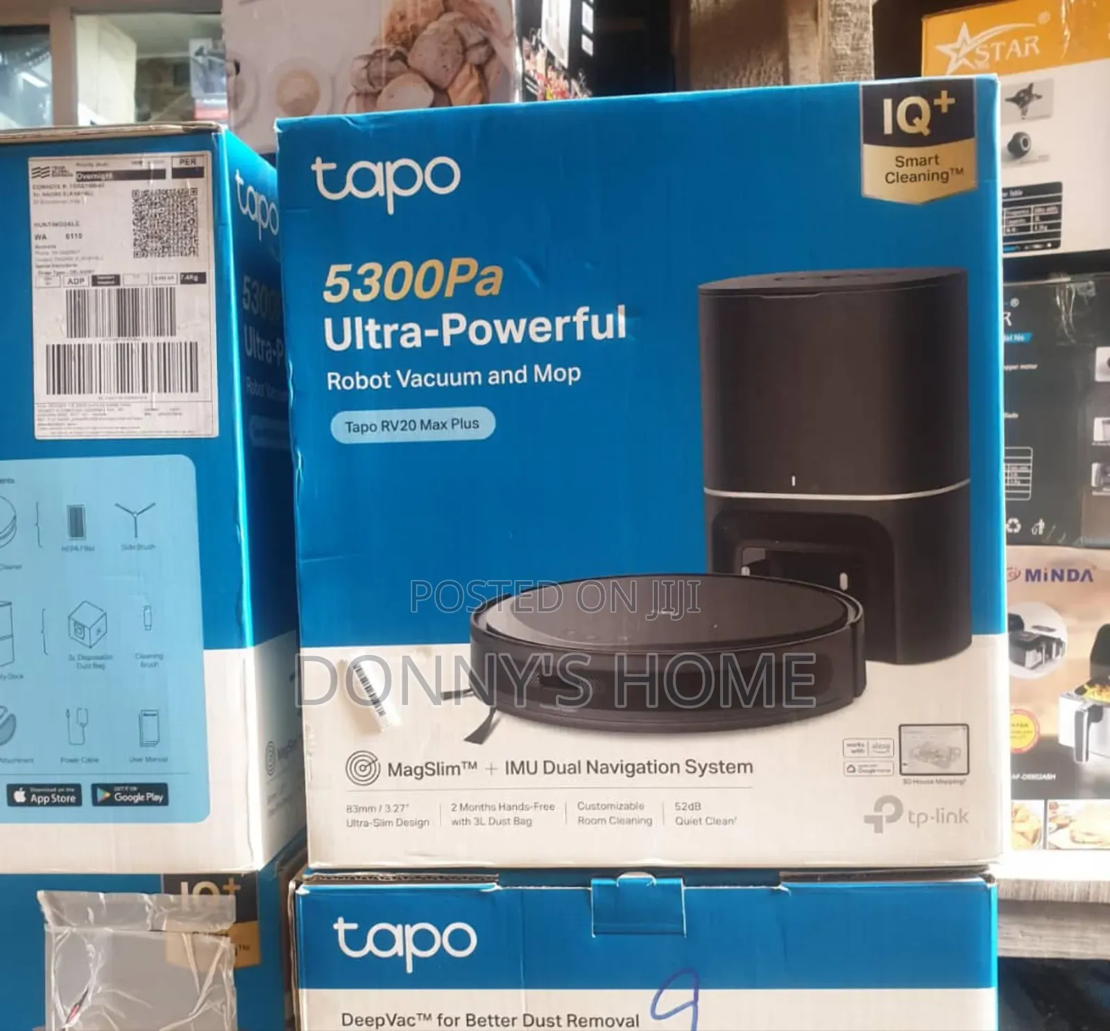 Tapo Rv20 Max Plus,5300pa Ultra Powerful Robot Vacuum and Mop
