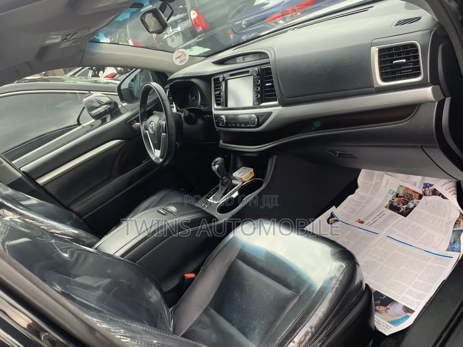 Toyota Highlander XLE V6 4x4 (3.5L 6cyl 6A) 2016 Black