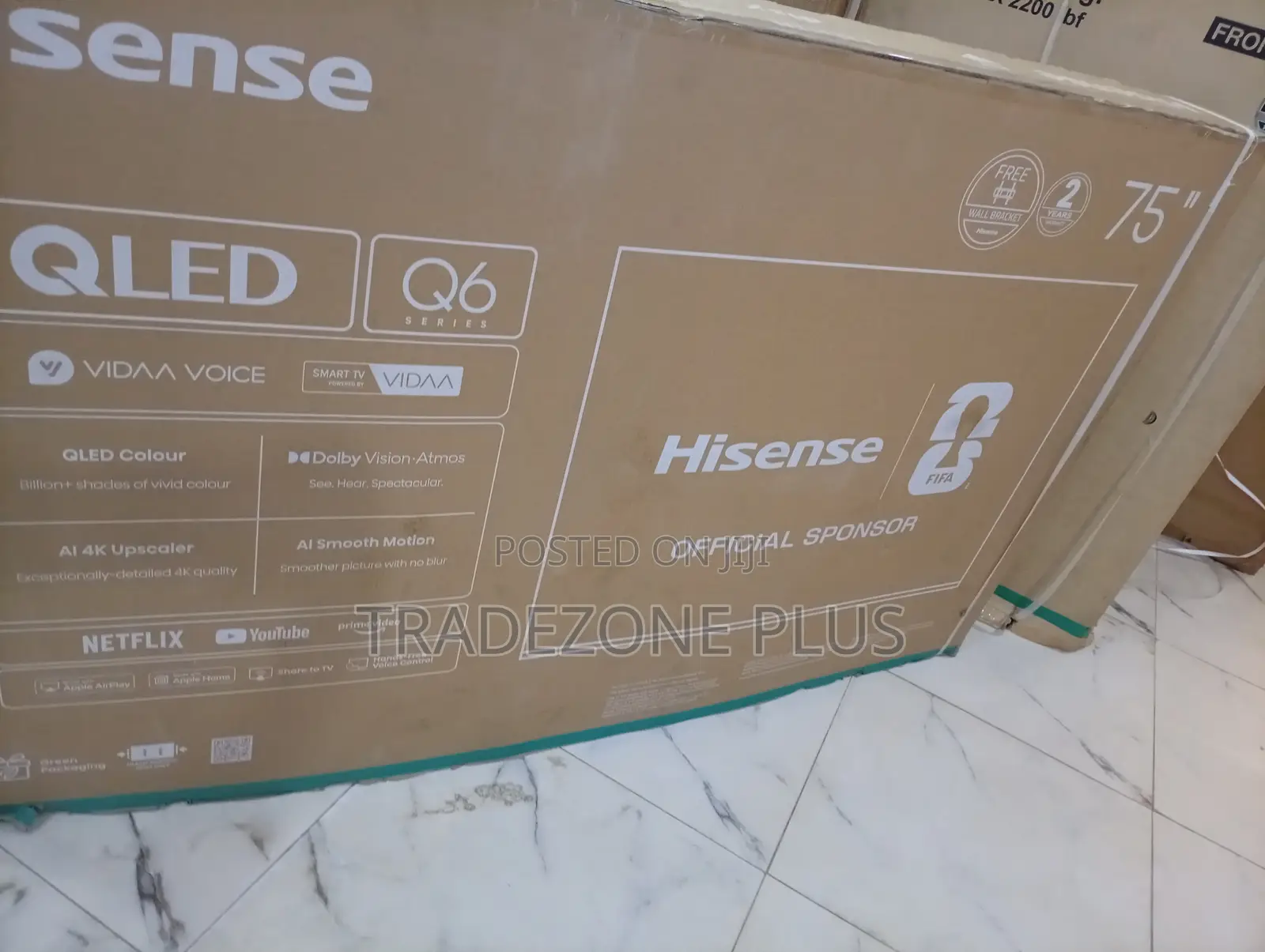 Hisense 75 Inch Android Smart Tv – Fast Apps Streaming