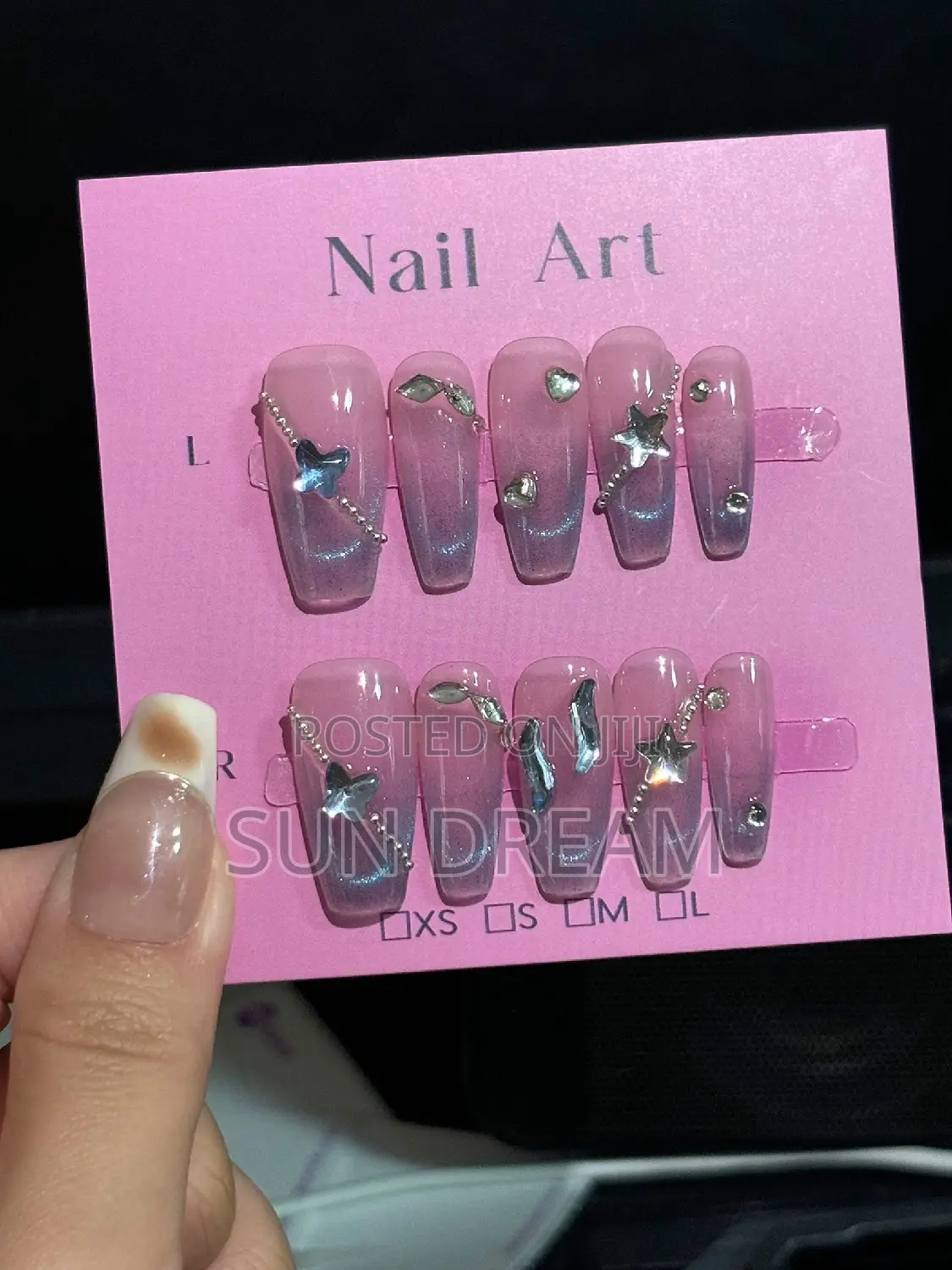 50 PCS Press on Nails Cards Diy Cards Nail Art Card 8cm*8cm