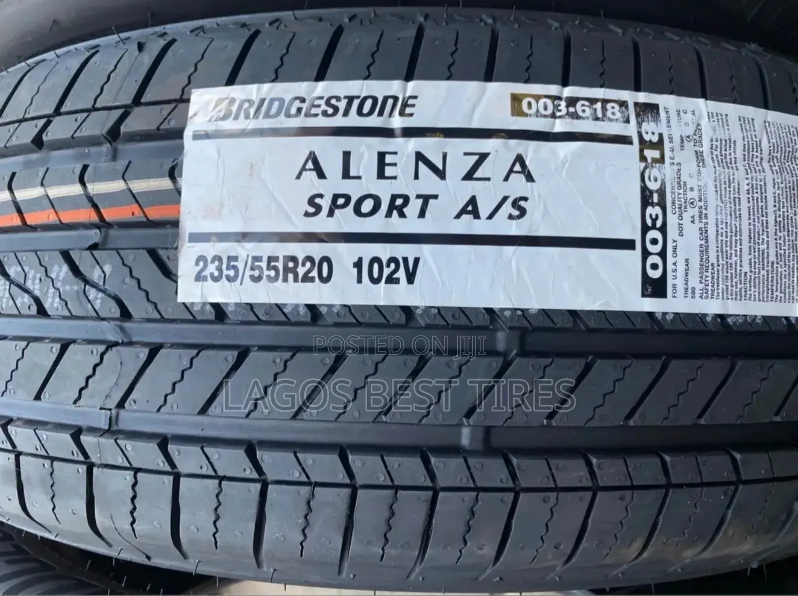 Brand New Bridgestone Alenza Sport a/S - 235/55r20 102v With