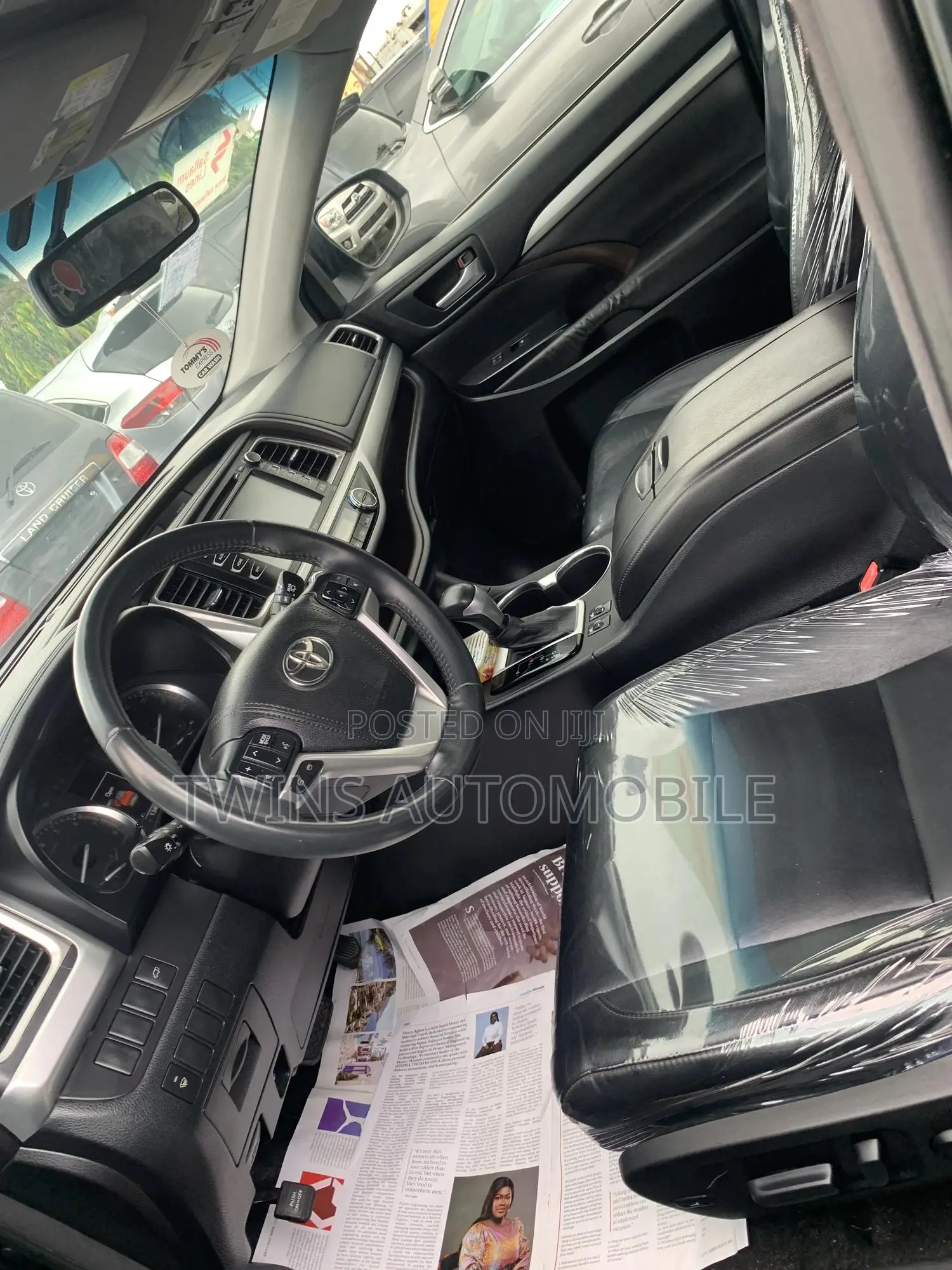 Toyota Highlander XLE V6 4x4 (3.5L 6cyl 6A) 2016 Black
