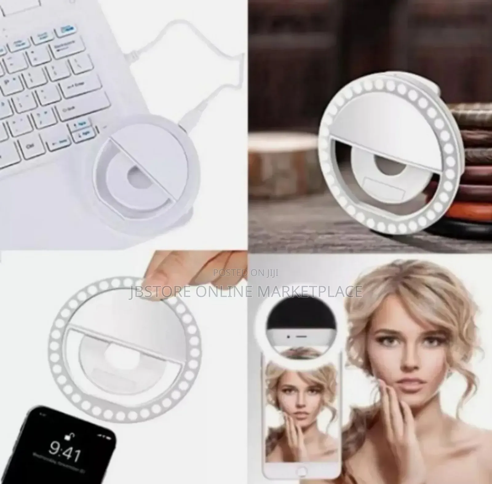 Portable Mini Selfie Ring Light For All Kinds Of Phones Laptop Use