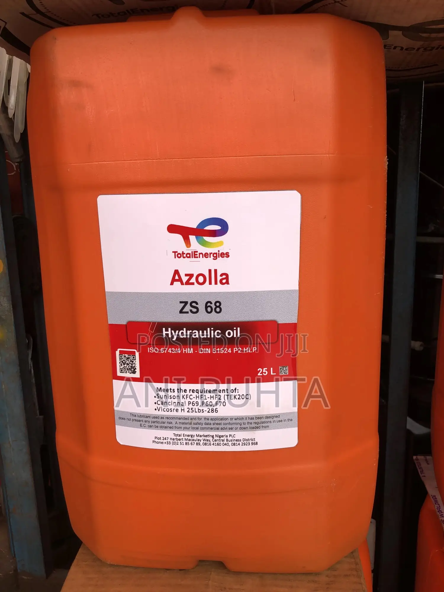 Total Azolla Z8 Hydraulic Oil