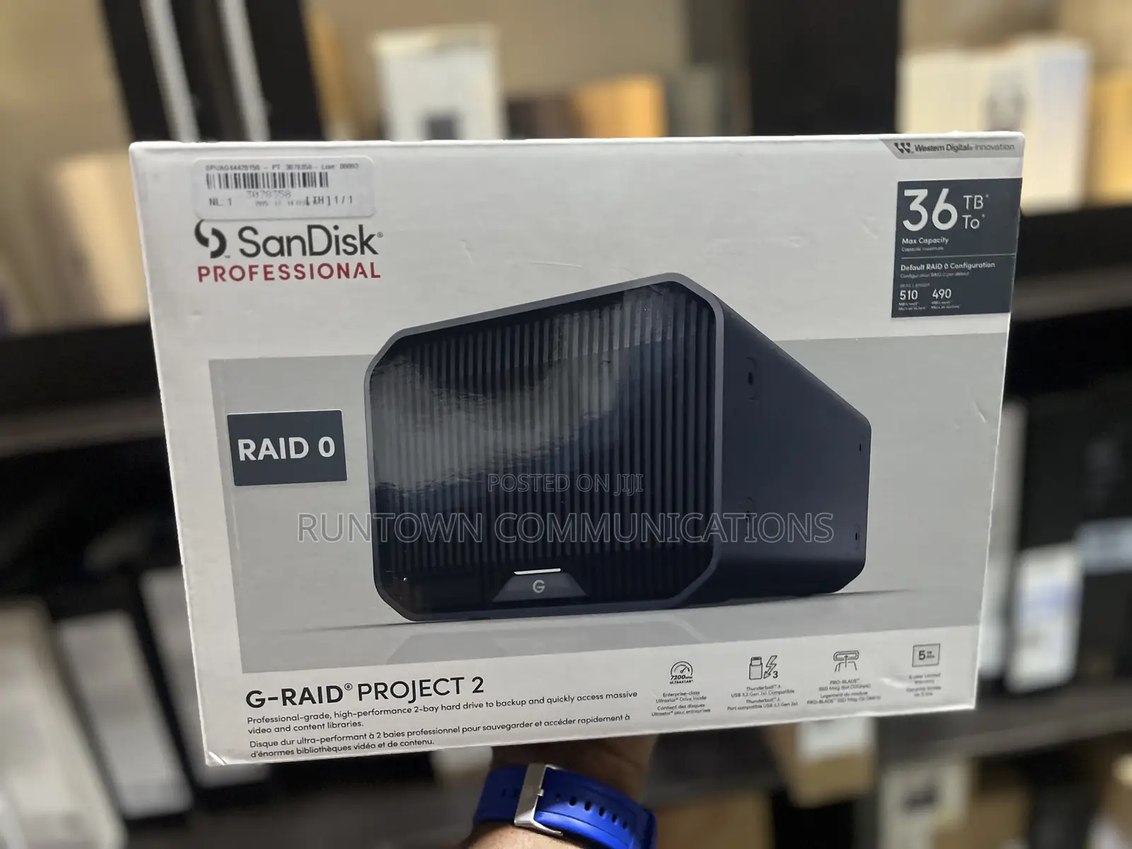 Sandisk Professional 36tb G-Raid Project 2 2-Bay Thunderbolt 3 Raid