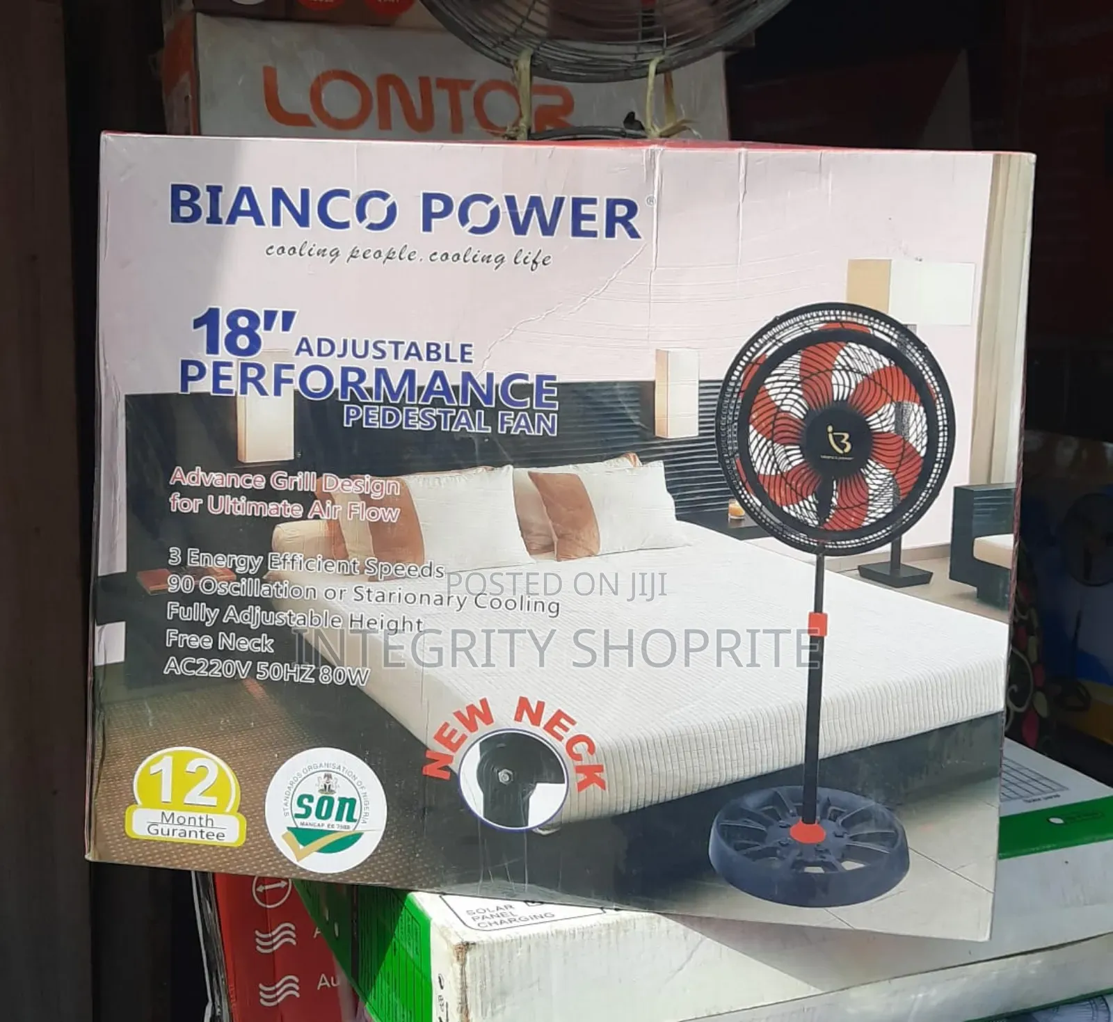 18inch Bianco Power Fan
