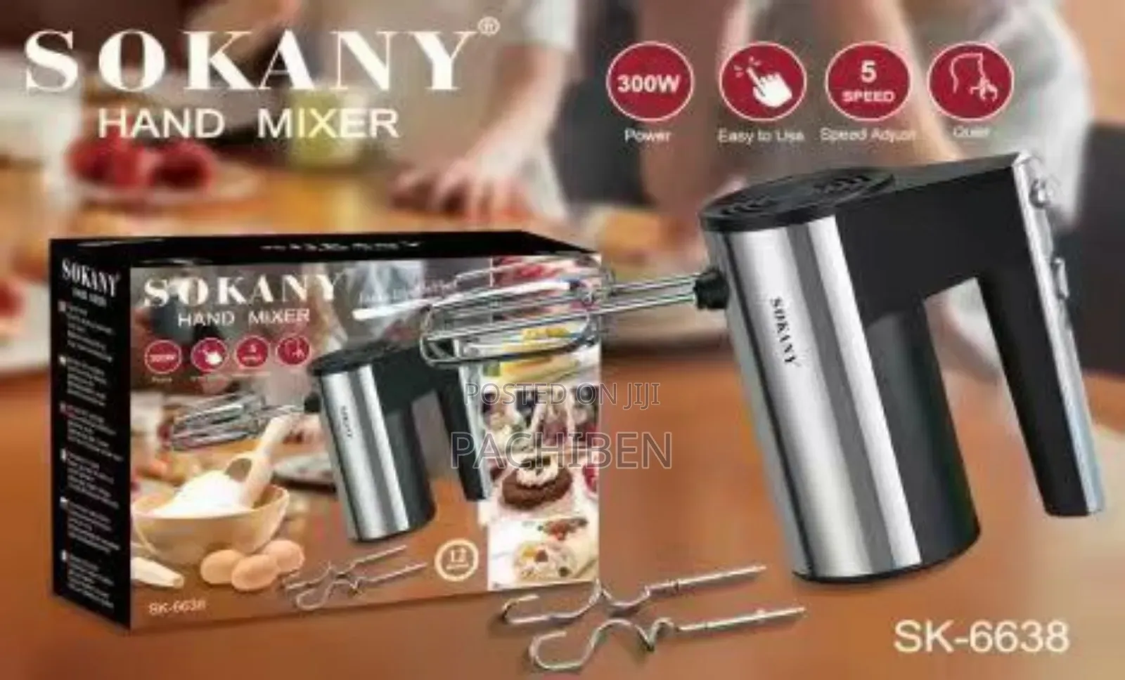 (6619) Sokany Hand Mixer