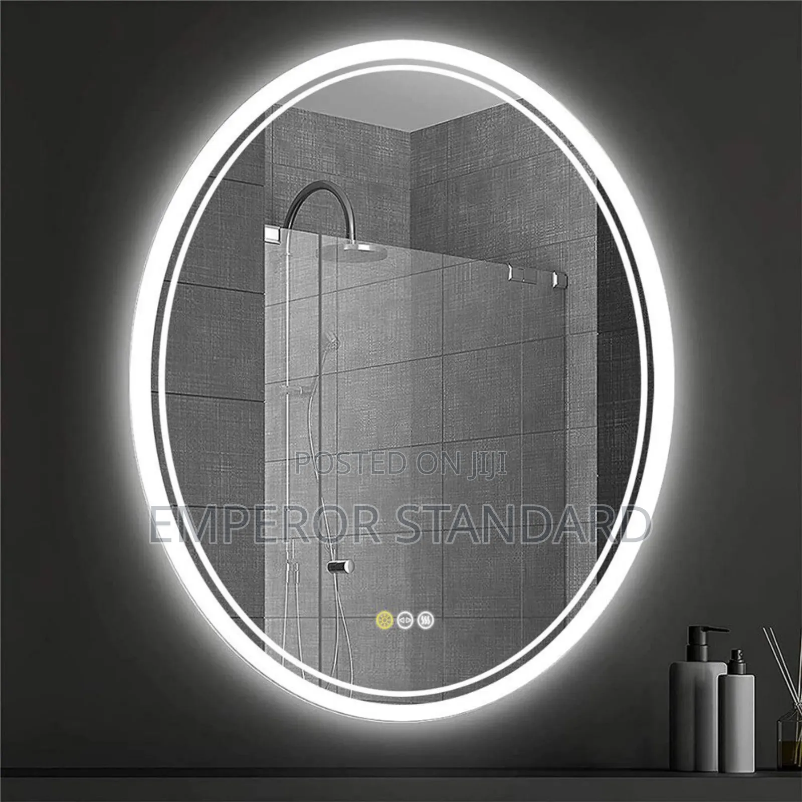 3 Light Led Mirror Led Oval Bathroom Mirror Waterproof Lightstrip